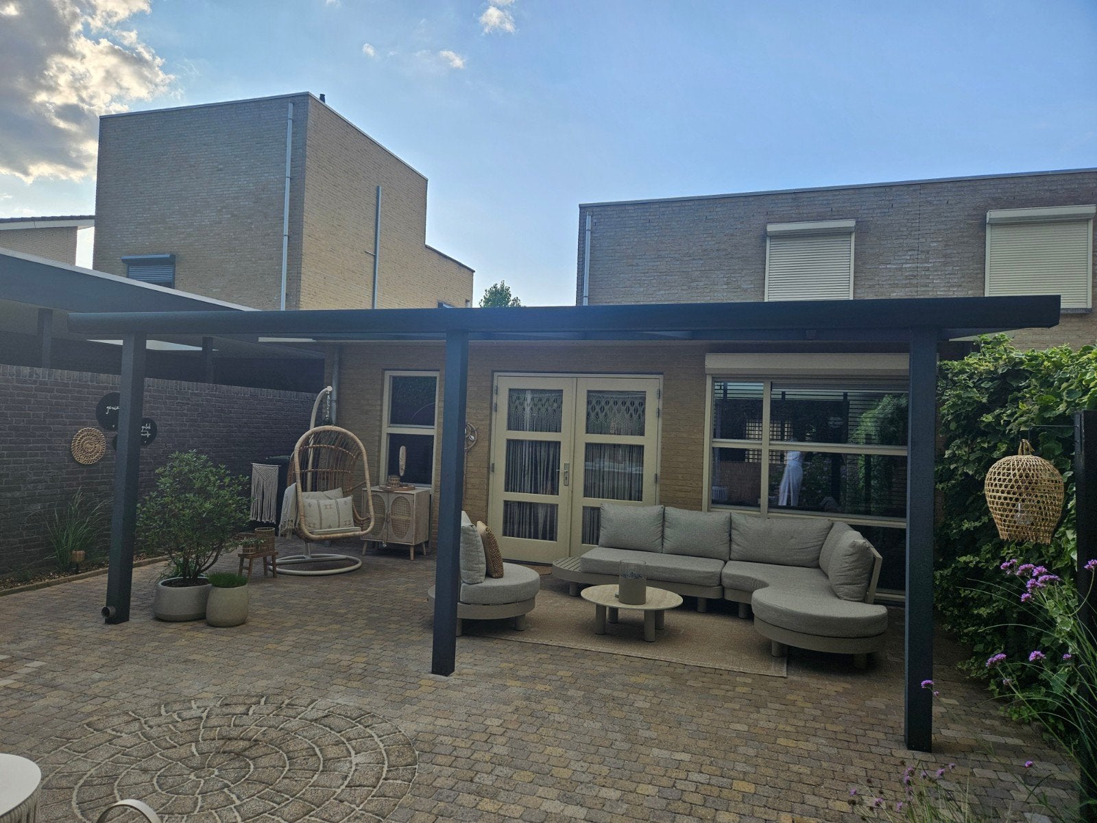 Geweldige overkapping aluminium antraciet, Ophalen, Veranda