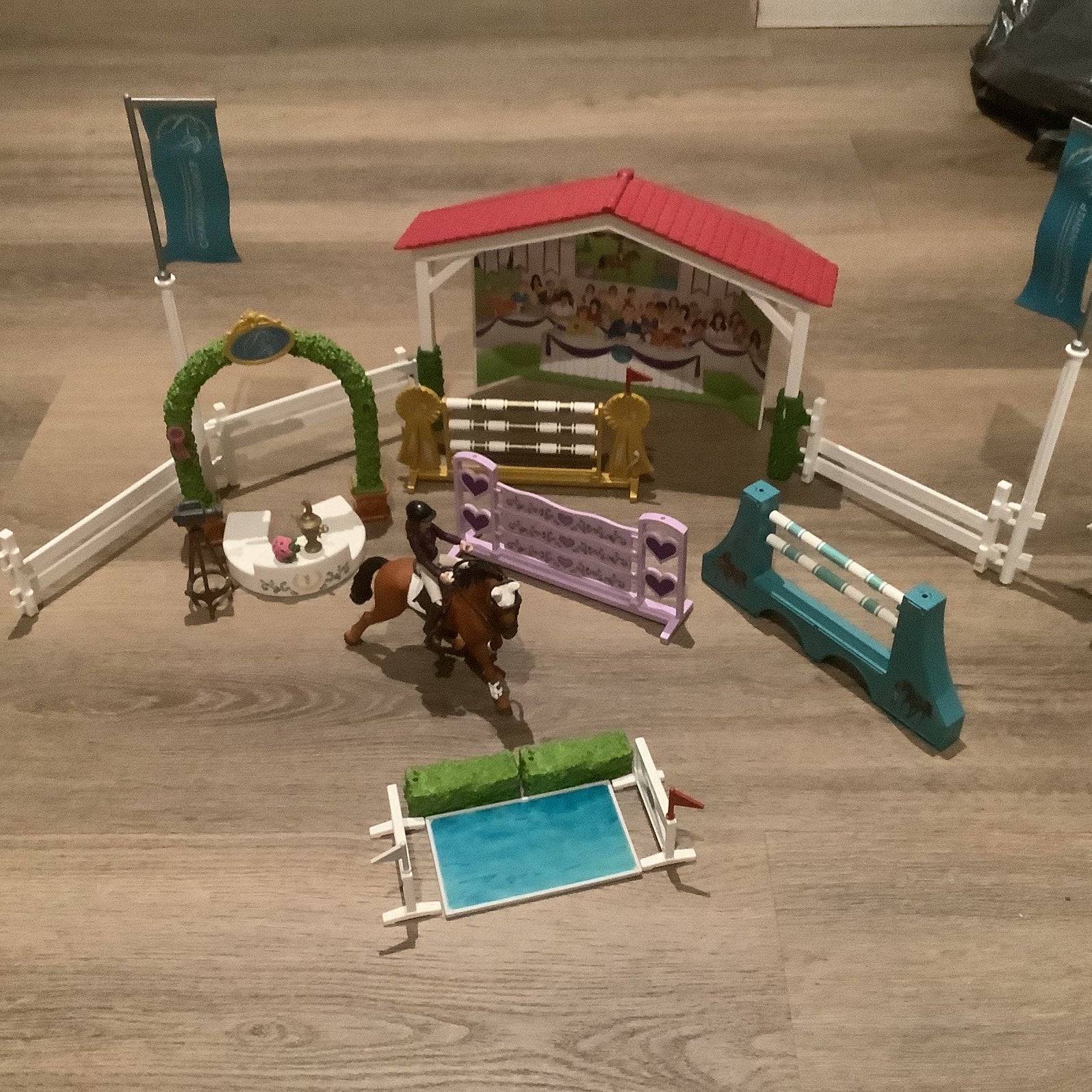 Schleich springset, Verzamelen, Speelgoed, Ophalen, Zo goed als nieuw