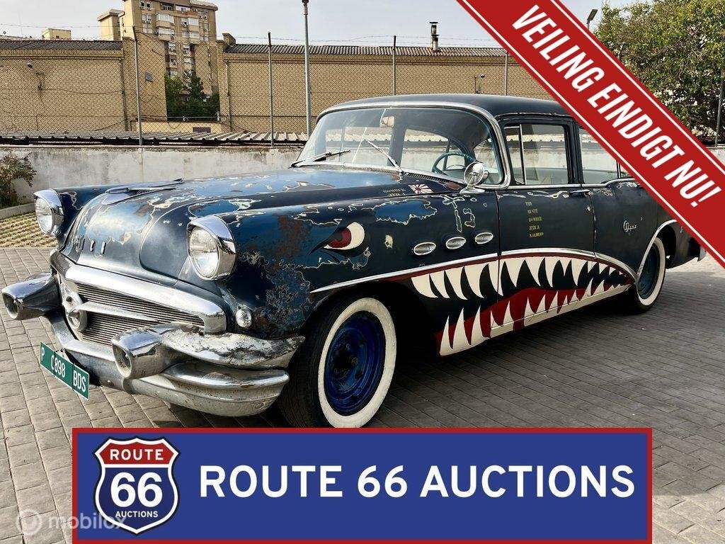 Buick Special Series 40 | 1956 | Route 66 Auctions, Auto's, Overige carrosserieën, Zwart, Bedrijf, Handgeschakeld