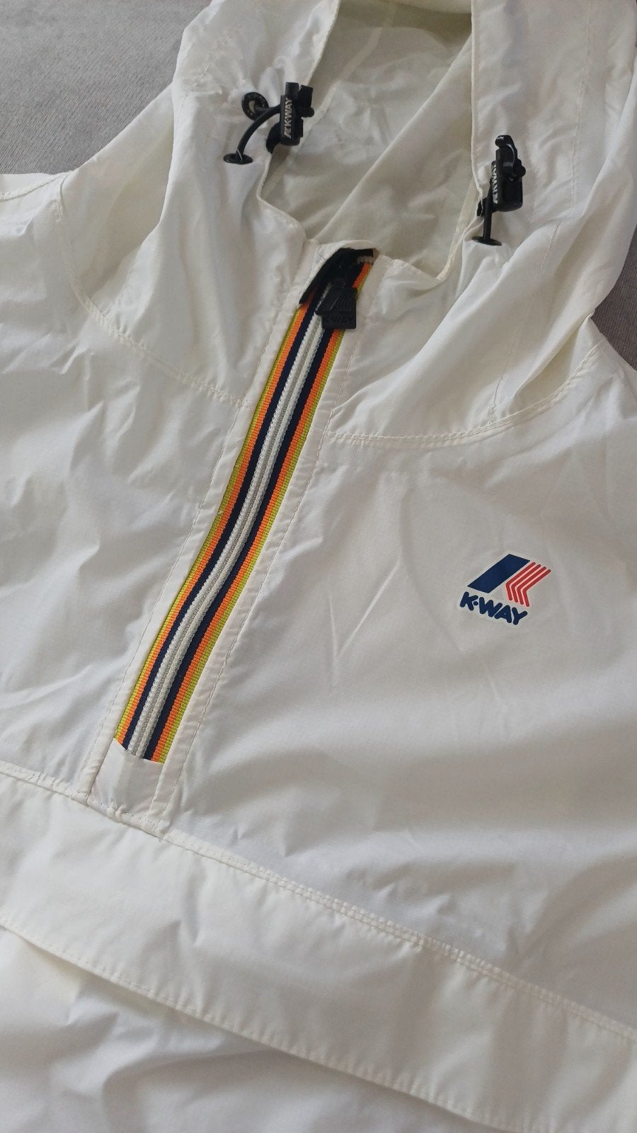 K-way windbreaker / regenjas, Ophalen of Verzenden, Zo goed als nieuw, Wit