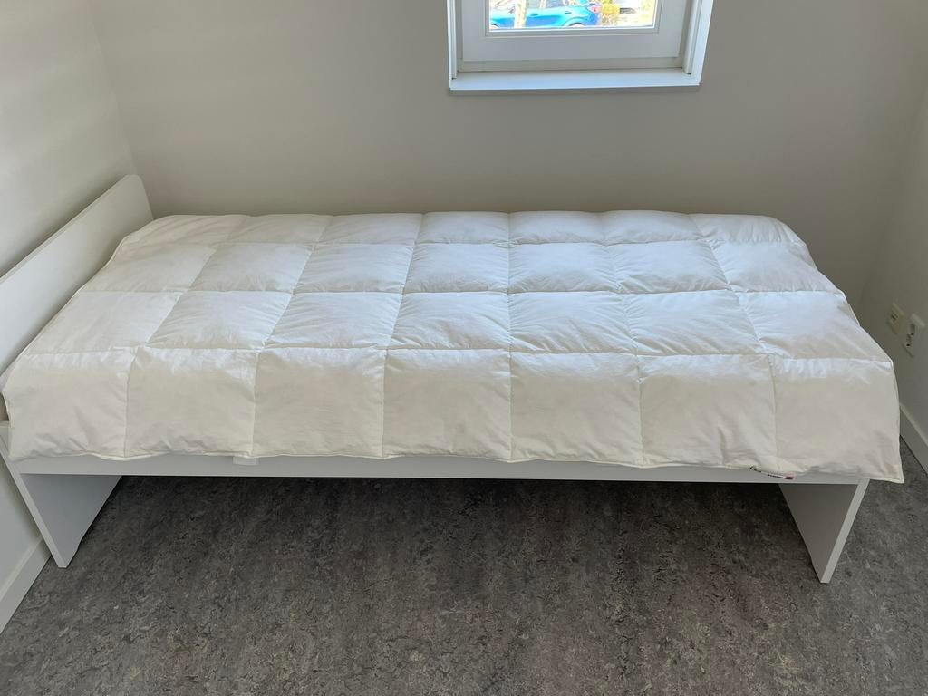 IKEA donzen/veren Dekbed Hönsbär - 1 pers 140x200 cm, Eenpersoons, Wit, Ophalen of Verzenden, Deken of Dekbed