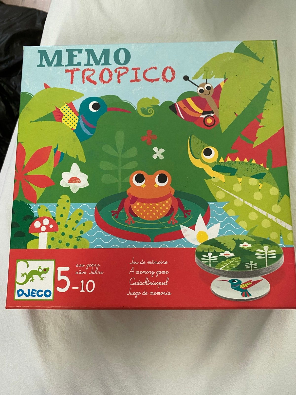 Djeco Memo Tropico - Geheugenspel voor kinderen 5-10 jaar, Hobby en Vrije tijd, Gezelschapsspellen | Overige, Een of twee spelers