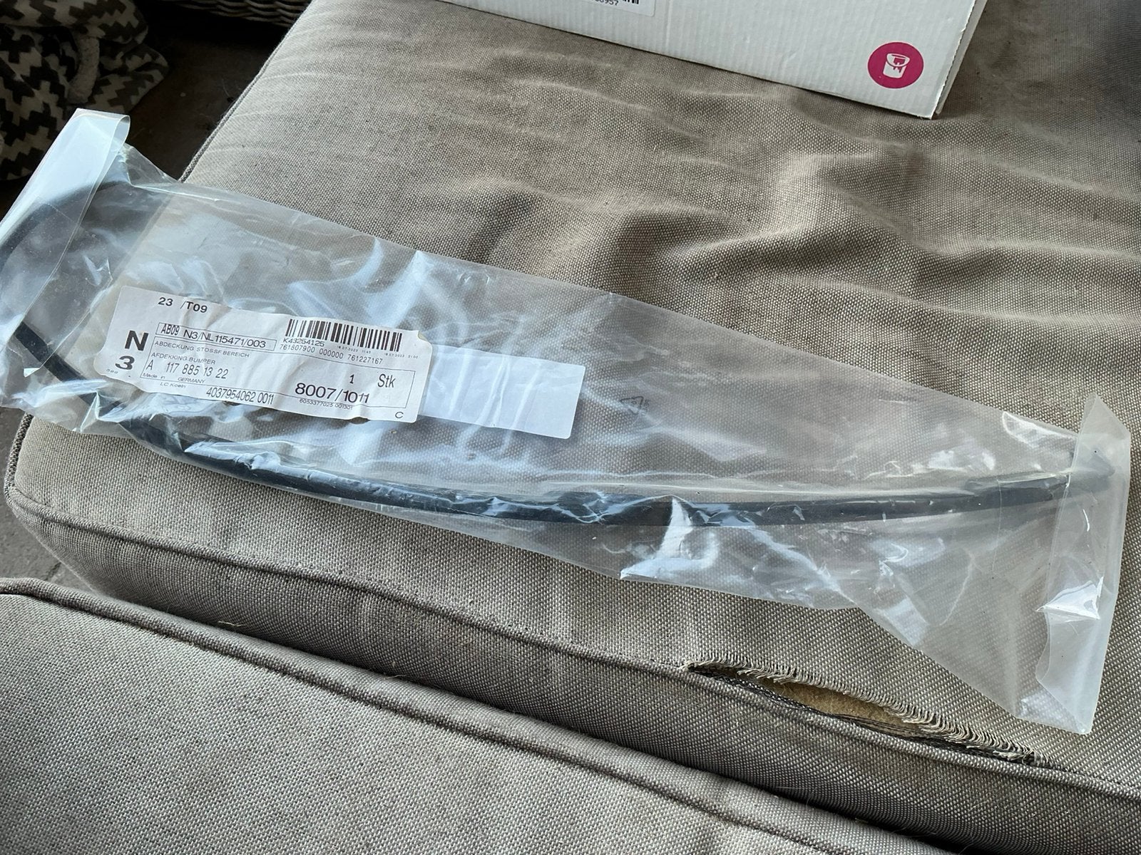 Afdekking bumper, Verzenden, Bumper