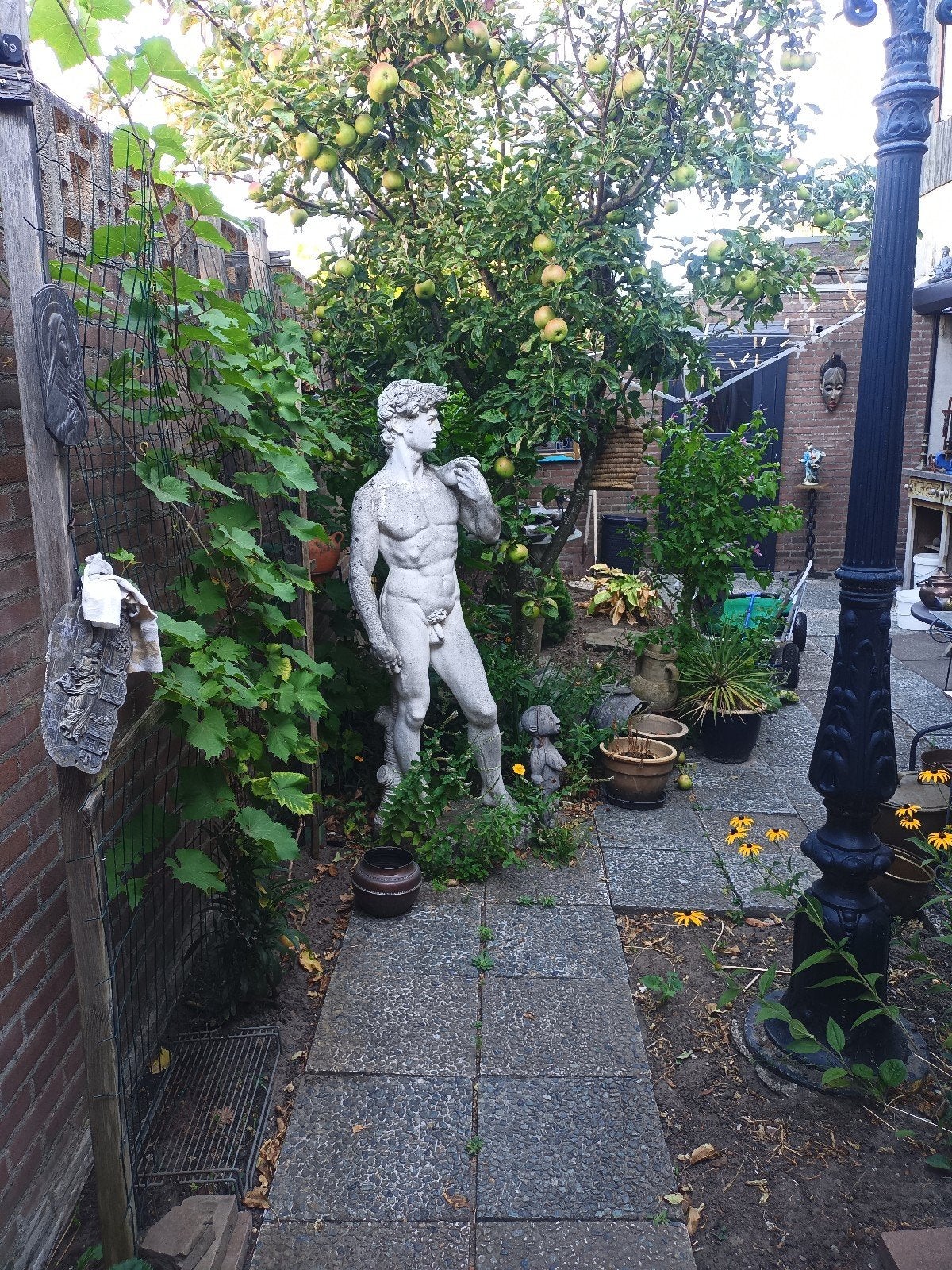 Groot beeld 180 cm 100 kg van David, zeer goede kwaliteit, I, Ophalen of Verzenden