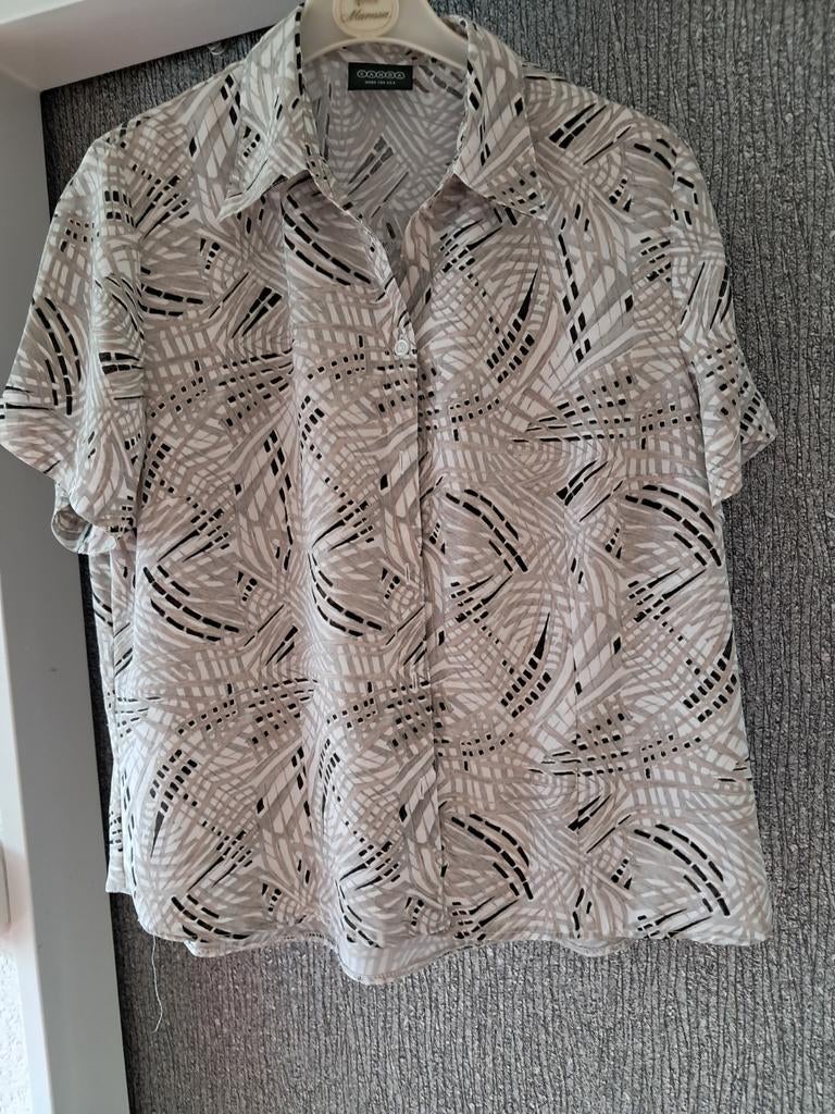Canda damesbloes maat 44 met patroon, Beige, Maat 42/44 (L), Ophalen of Verzenden, Gedragen