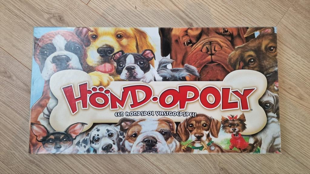 Bordspel | Hond•opoly, Hobby en Vrije tijd, Gezelschapsspellen | Bordspellen, Een of twee spelers, Ophalen of Verzenden, Gebruikt