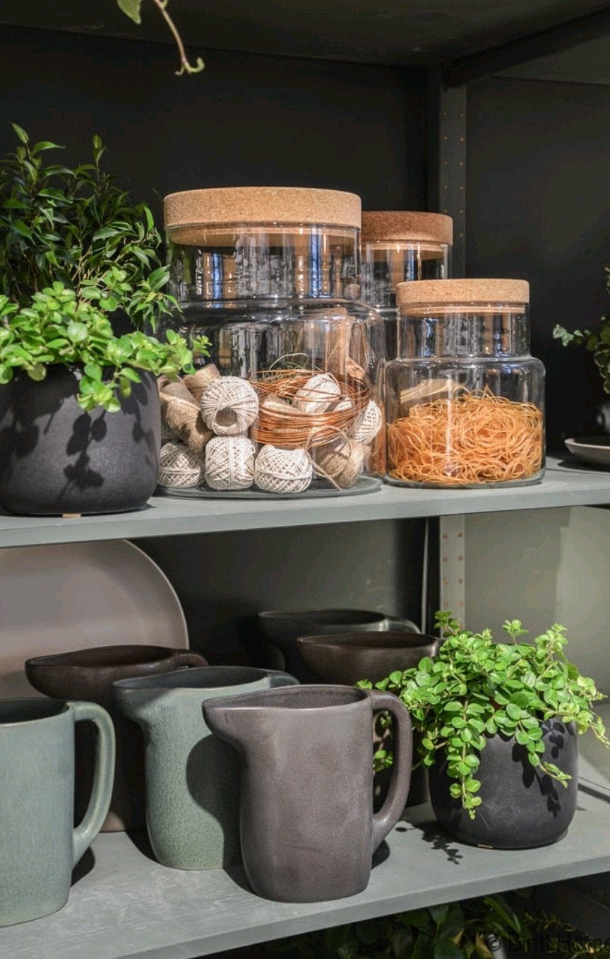 IKEA x Ilse Crawford SINNERLIG glazen voorraad potten kurk, Ophalen of Verzenden, Zo goed als nieuw