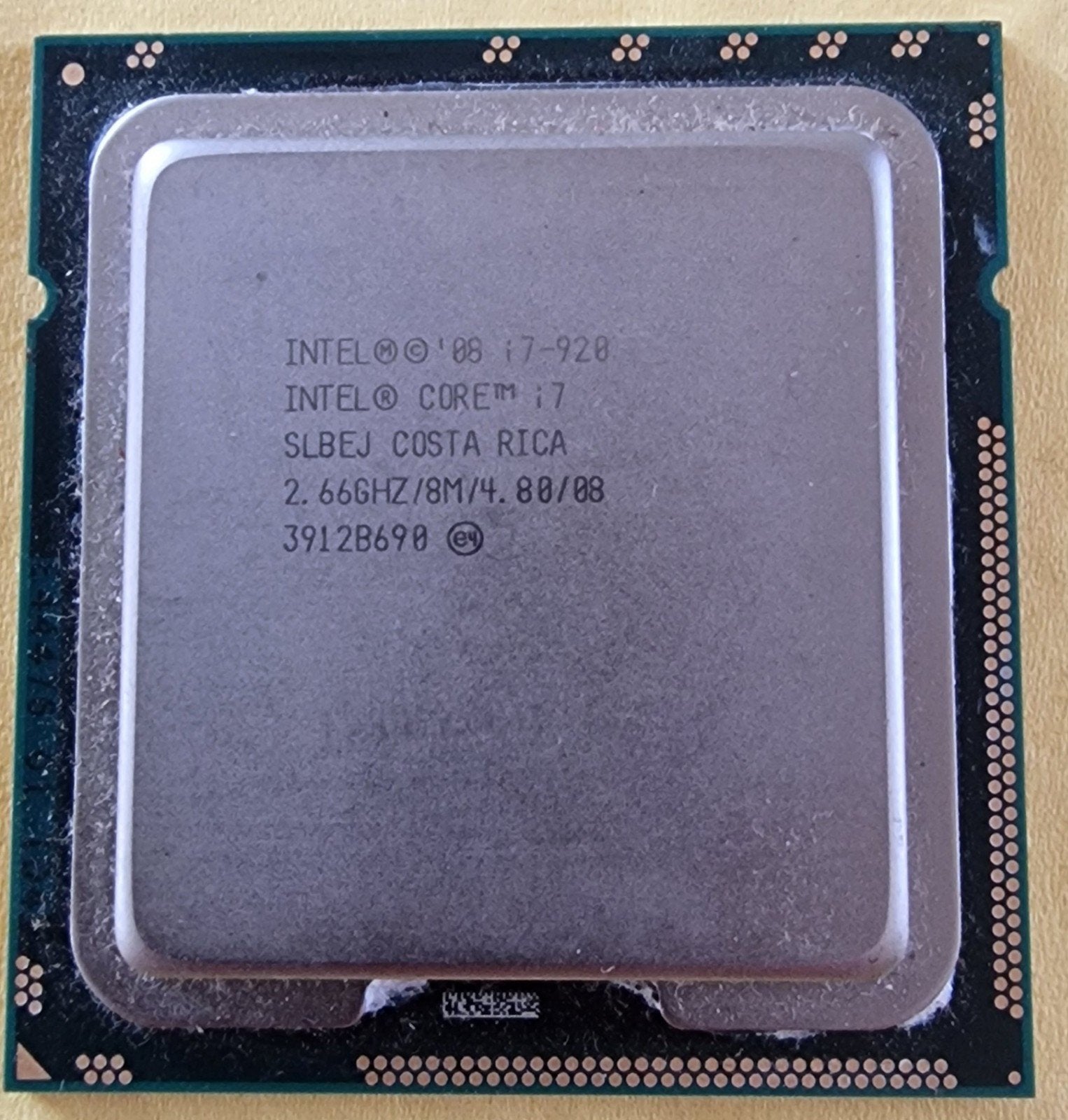 i7 920 processor, 4-core, Zo goed als nieuw, LGA 1366, Intel Core i7