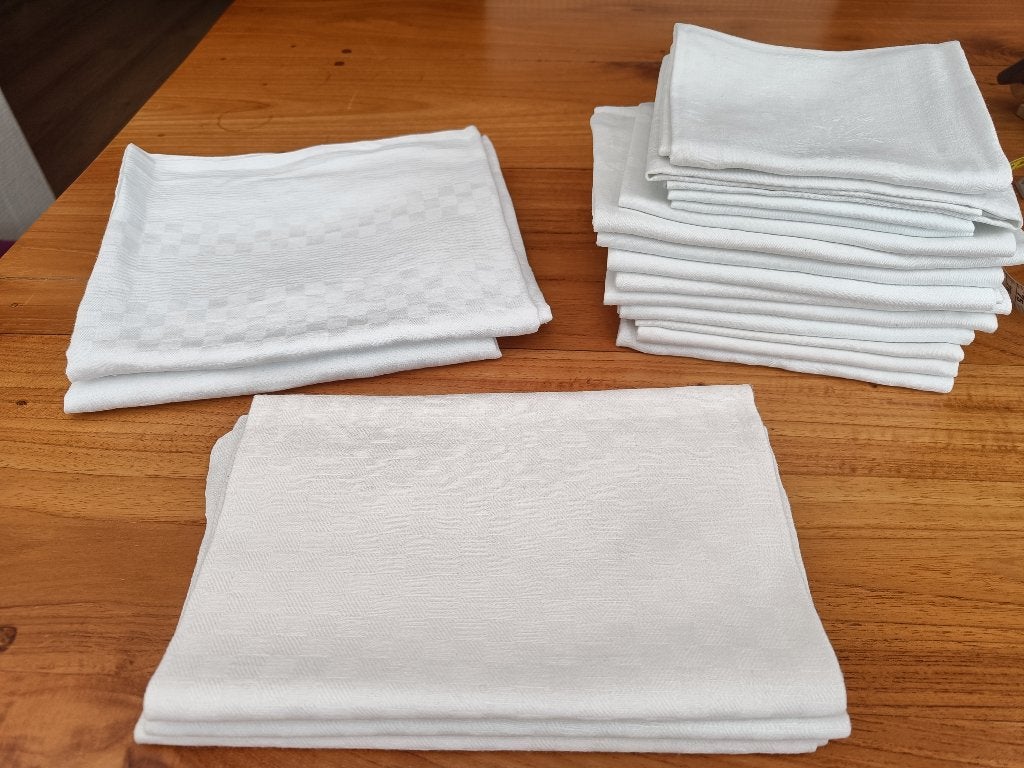linnen servetten, Huis en Inrichting, Ophalen, Wit, Overige typen, Linnen