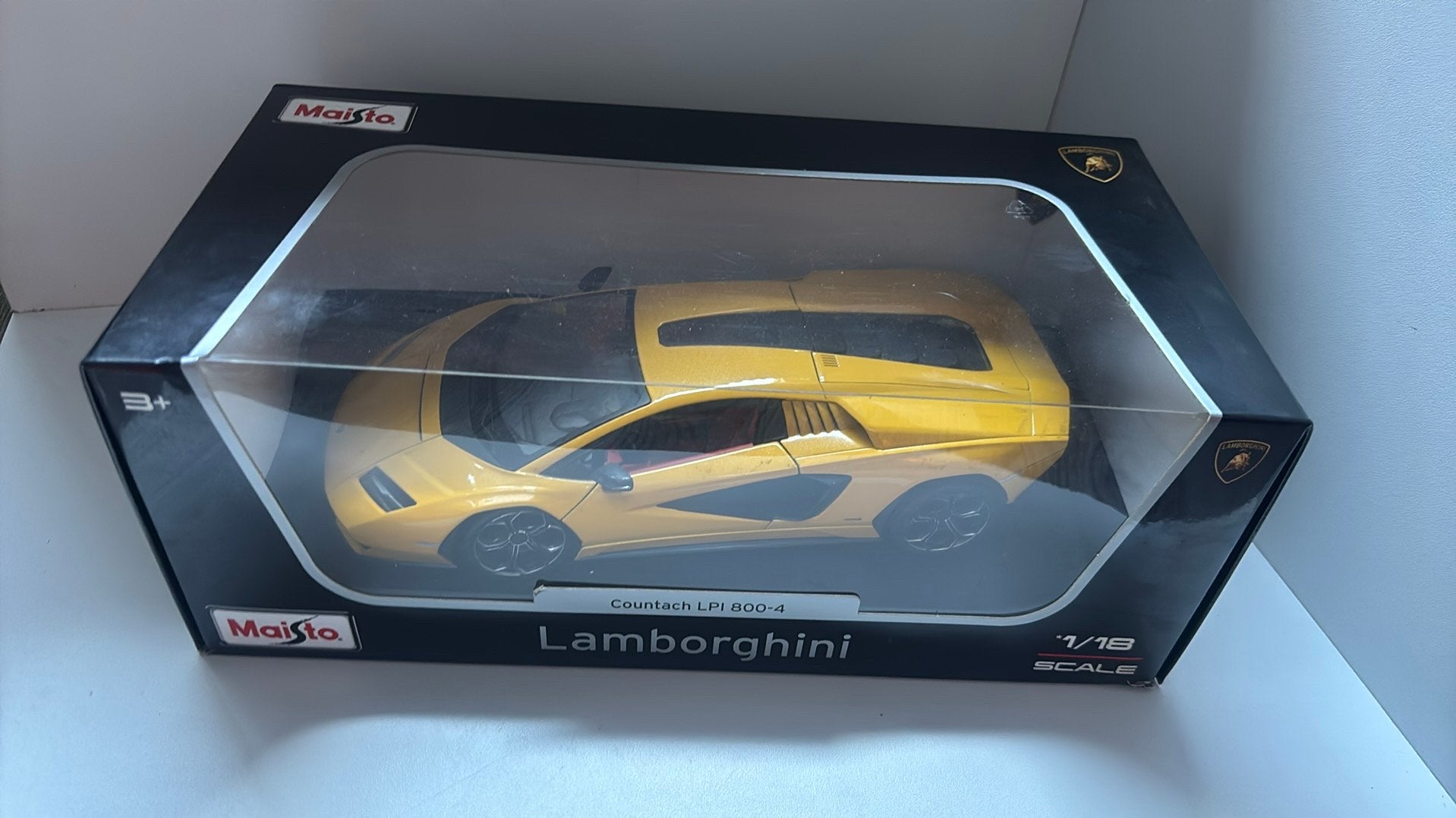 Lamborghini countach lpi 800-4 maisto 1.18, Maisto, Ophalen of Verzenden, A, A