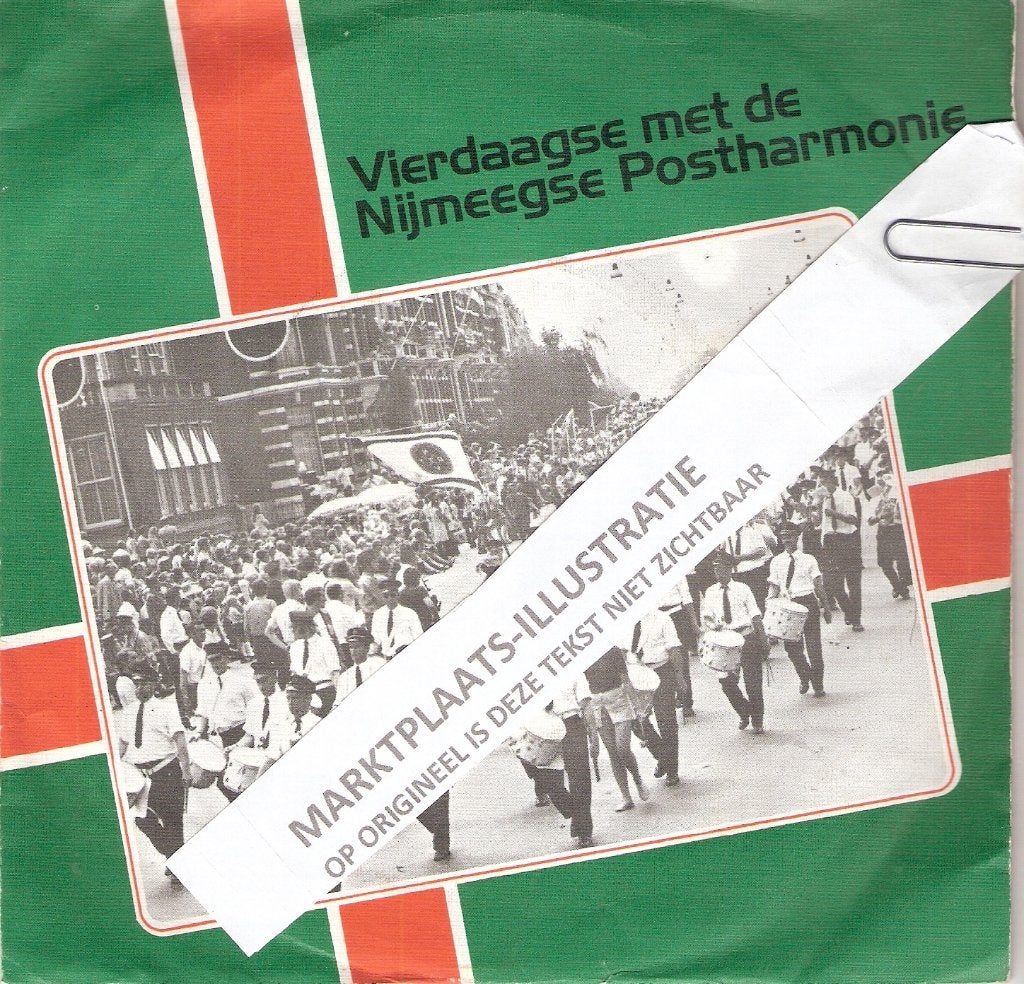 Nijmegen Rijkspostspaarbank Postharmonie zeldz vinyl/4daagse, Ophalen, Gelezen