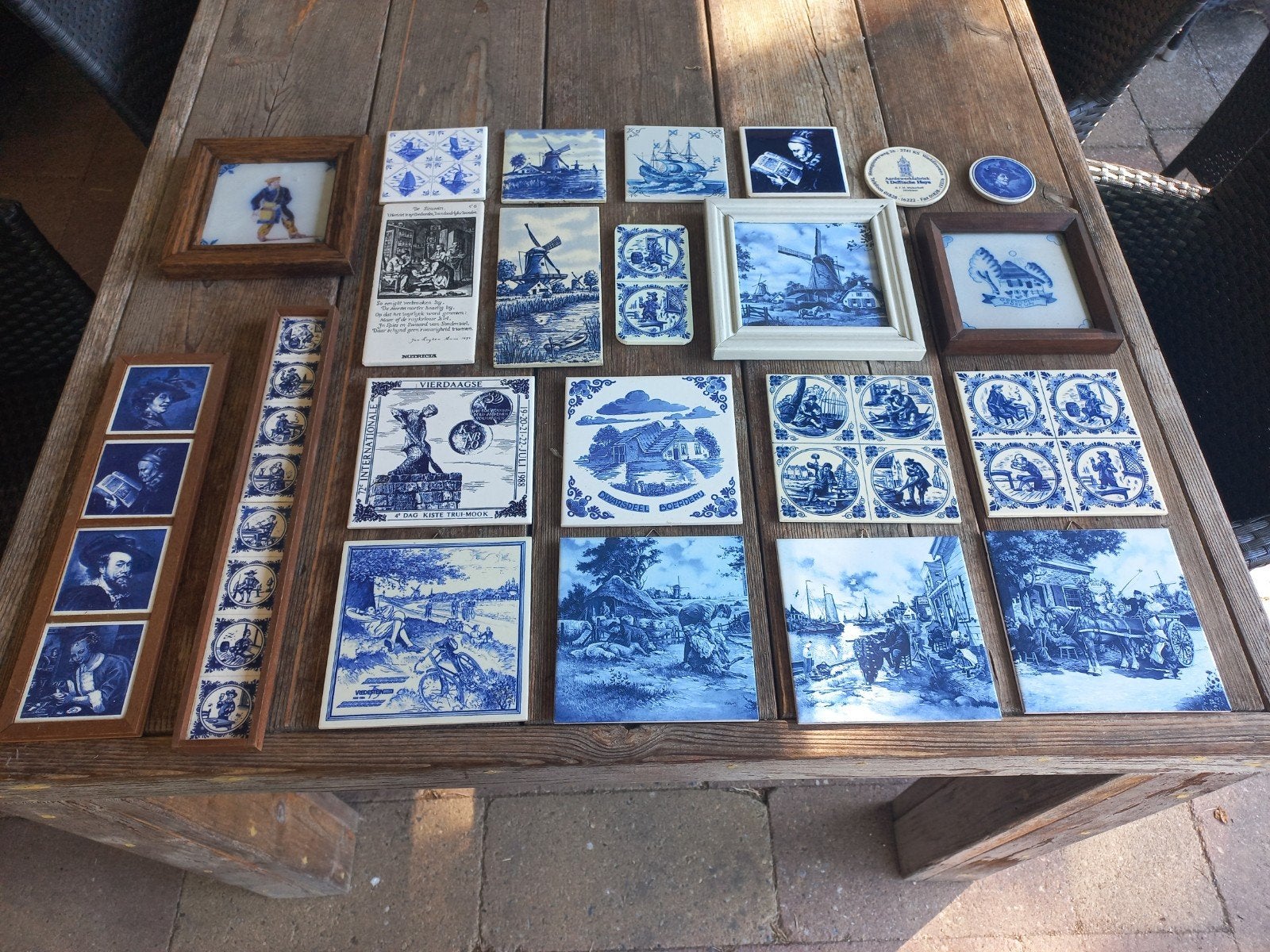 Verzameling diverse Delfst Blauwe wandtegels, Ophalen of Verzenden