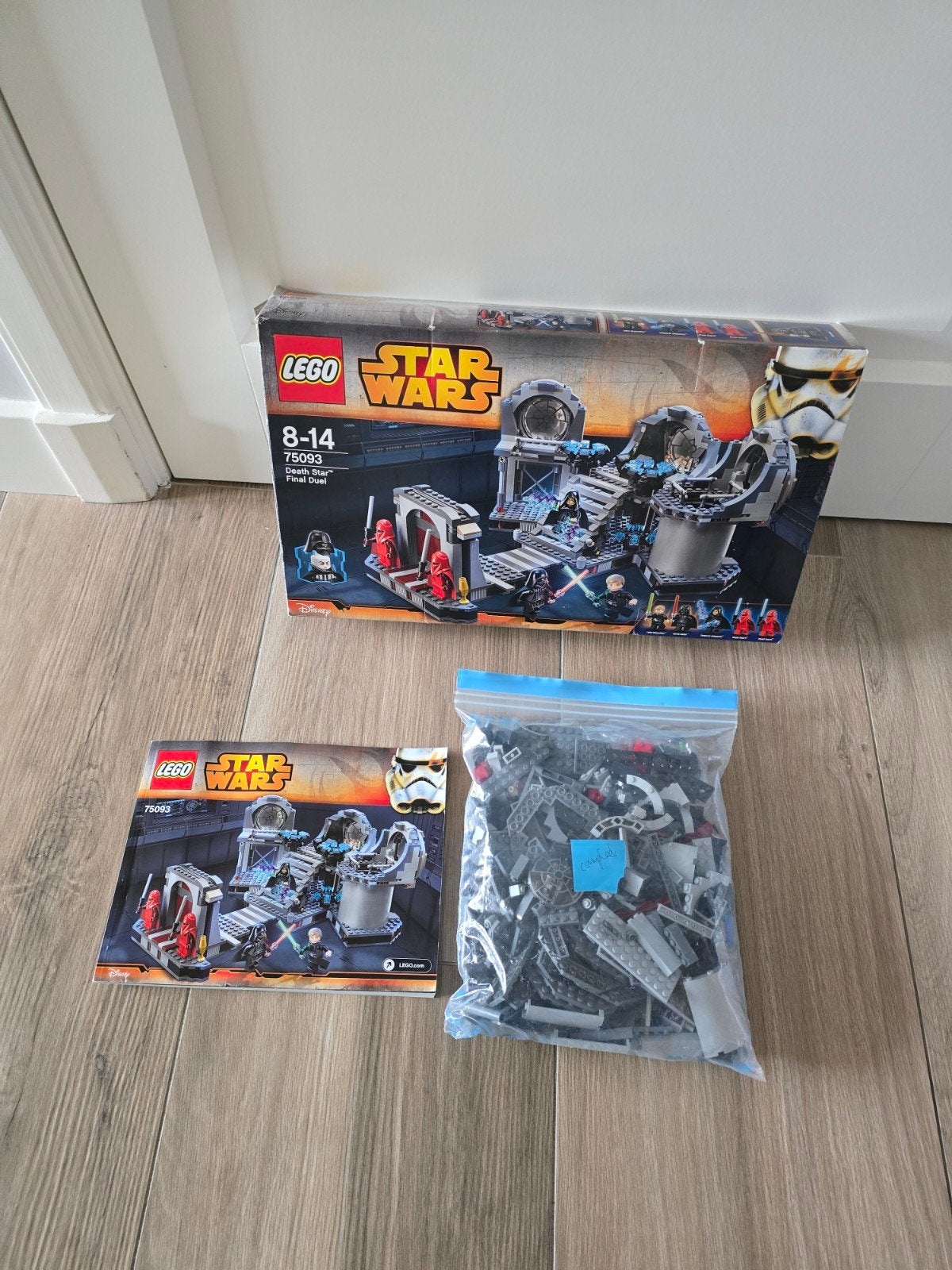 compleet! lego 75093 star wars, Inclusief instructies, Star Wars, Lego, Ophalen of Verzenden