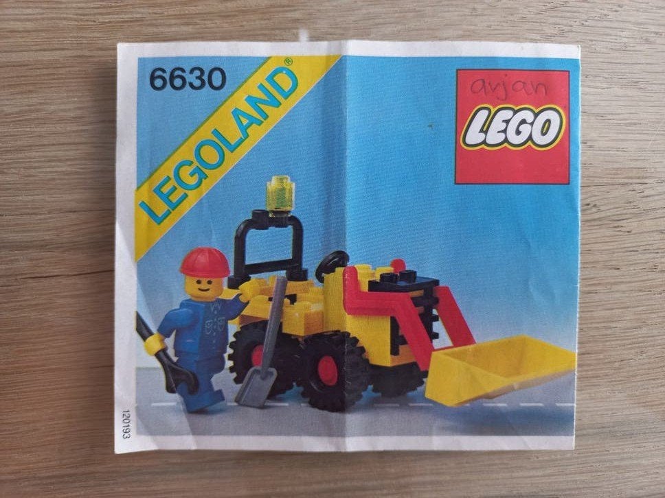 instructieboekje van de klassieke LEGO Legoland set 6630 (Bu, Gebruikt, Lego, Overige typen, Ophalen of Verzenden