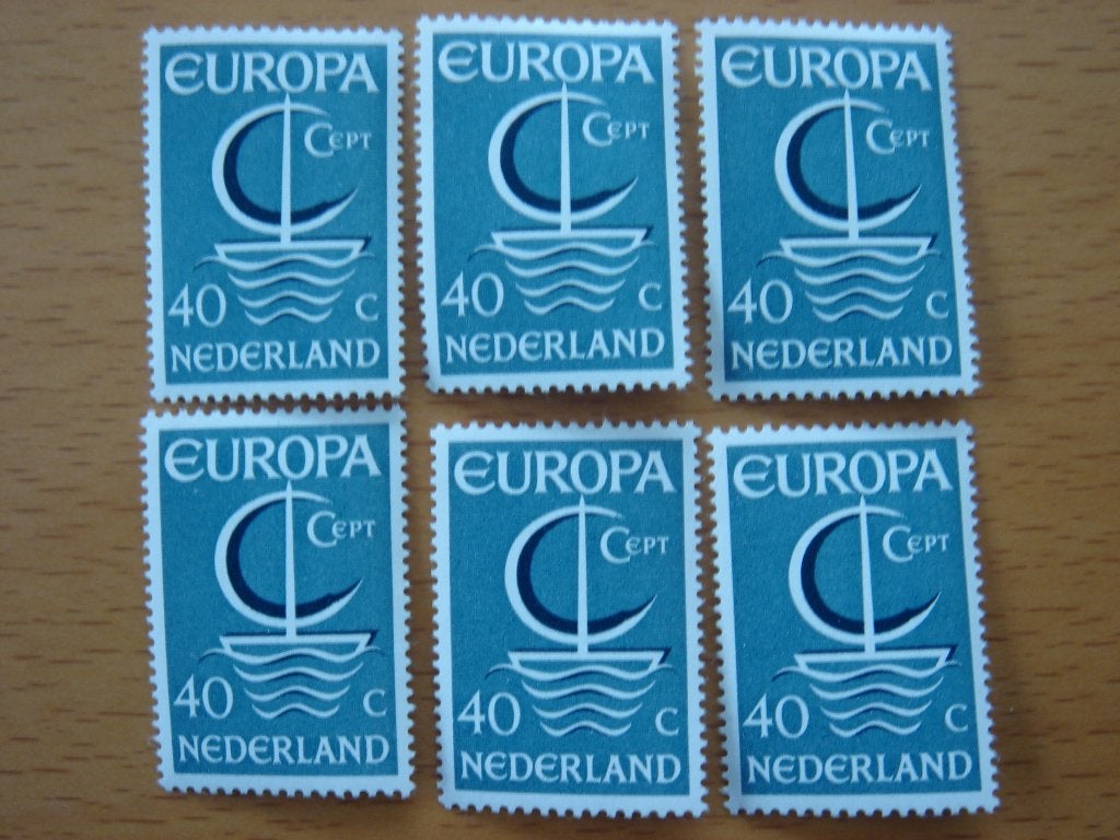 NVPH 869 Europa CEPT 1966 6x Postfris, Ophalen of Verzenden, Na 1940, Postfris