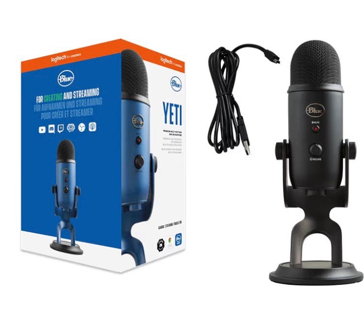 Blue Yeti USB Microfoon - Zwart, Muziek en Instrumenten, Microfoons, Zo goed als nieuw, Studiomicrofoon, Ophalen