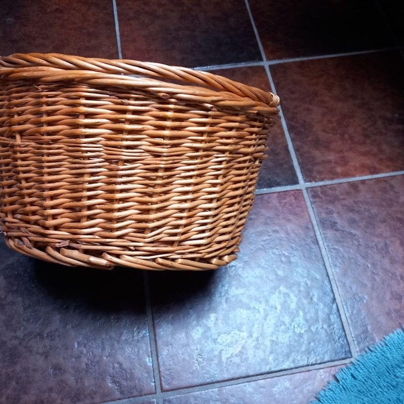 Rieten kinderfietsmandje - om aan de fiets te hangen,, Ophalen of Verzenden, Zo goed als nieuw, Stuurbevestiging