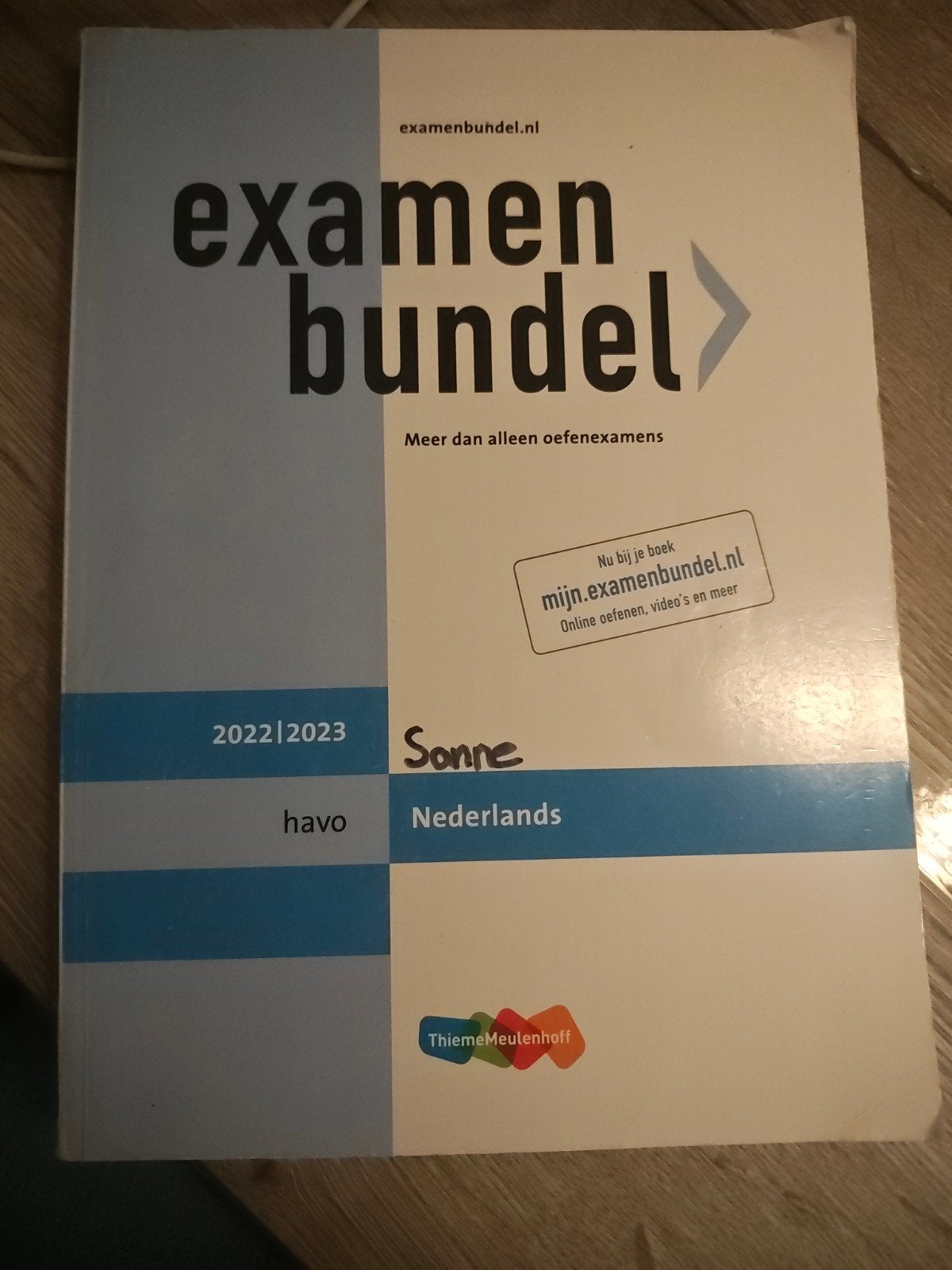 Examenbundel Nederlands HAVO 2022/2023, Sonne, HAVO, Ophalen of Verzenden, Zo goed als nieuw