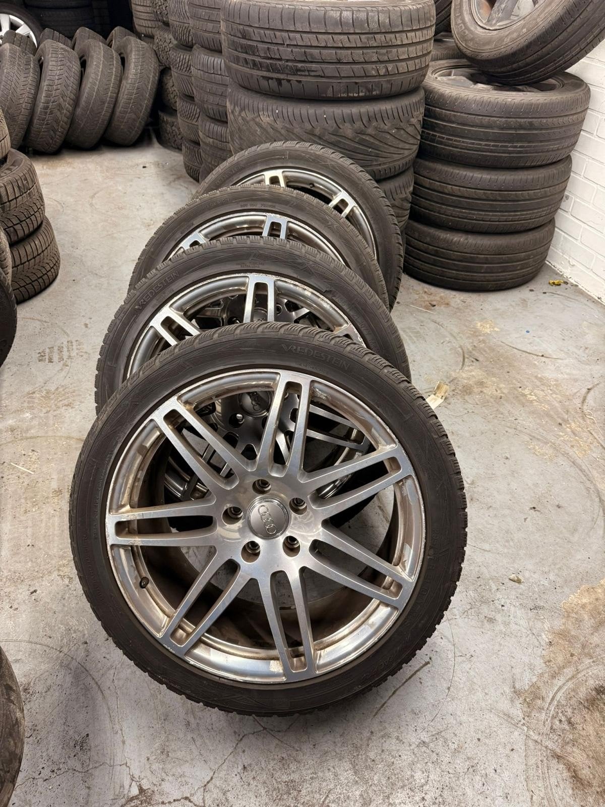 Audi Q7 21 inch Aluminium Forged* velgen / Winterset, Ophalen, Gebruikt, 295 mm, Banden en Velgen