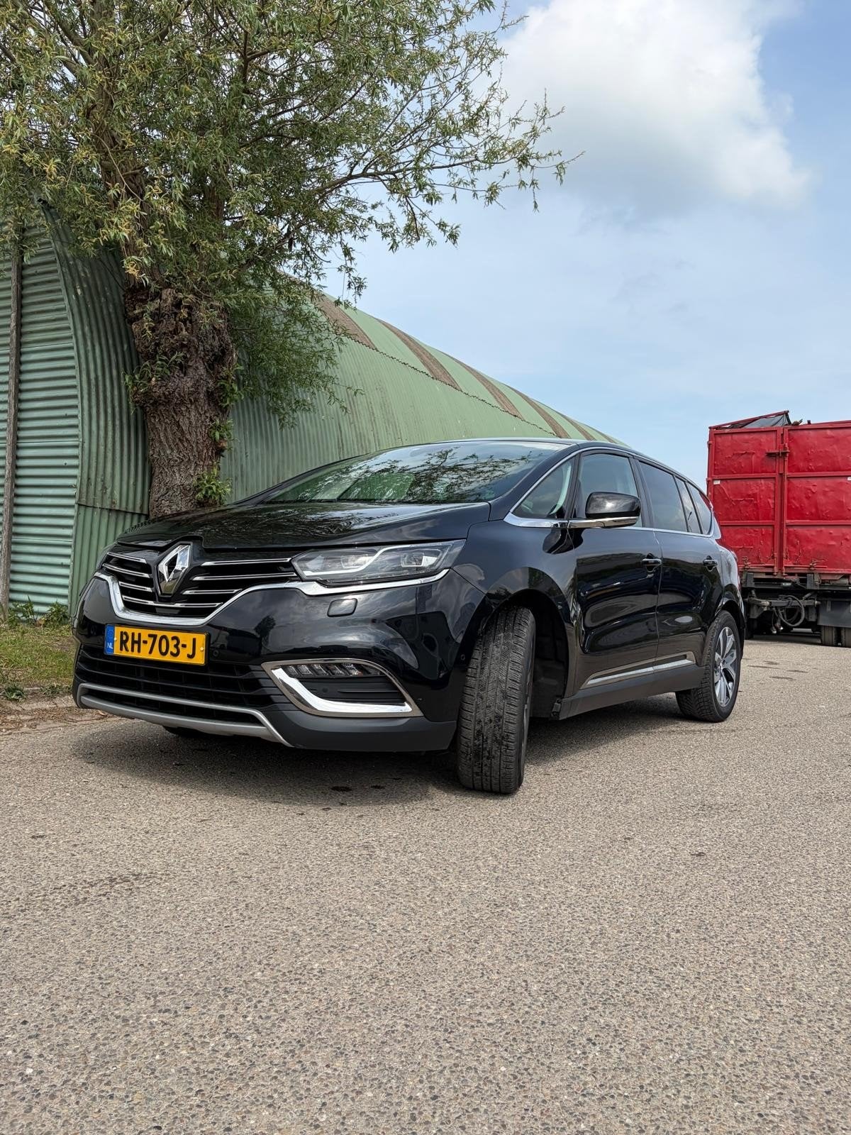 Renault Espace 1.8 Energy TCe 225pk 7 zitplaatsen 2017 Zwa, Auto's, Zwart, 4 cilinders, 2000 kg, Zwart