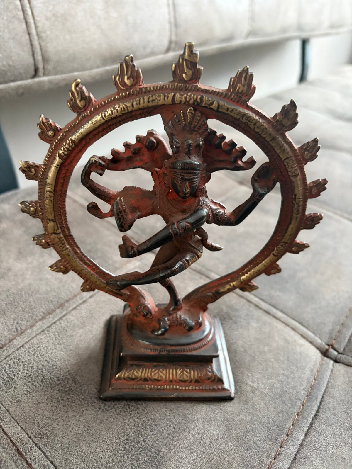 Bronzen Shiva beeld uit India 🙏🇮🇳🪷, Antiek en Kunst, Ophalen of Verzenden