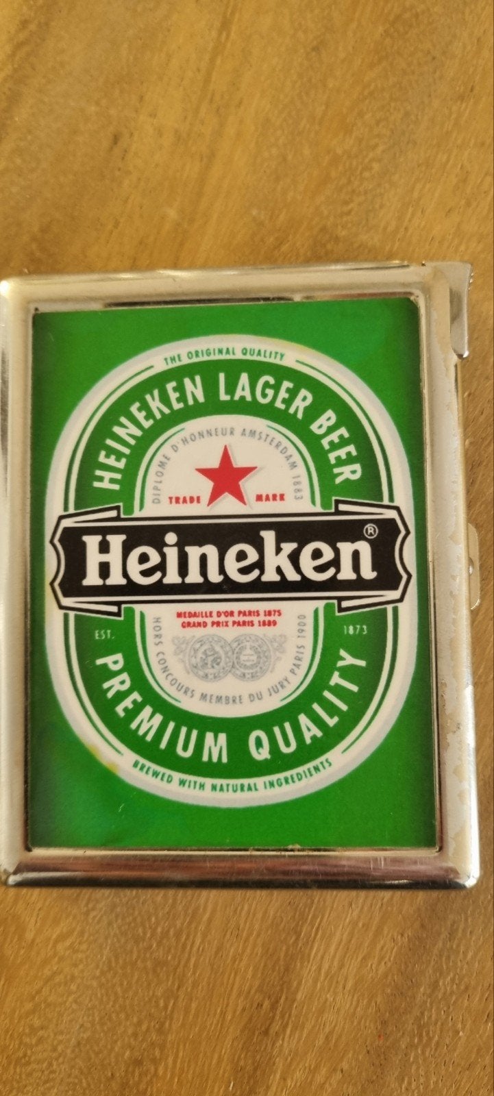 Heineken sigarettenhouder(koker) met aansteker, Ophalen of Verzenden, Aansteker