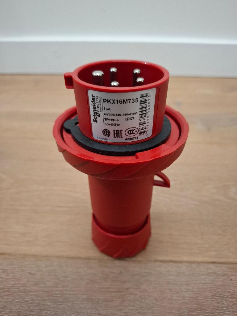 CEE Stekker / Verloopplug - Schneider / PKX16M735 - NIEUW, Ophalen of Verzenden, Nieuw