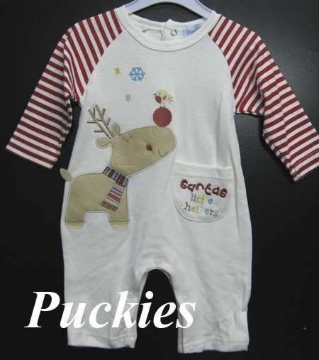 Maat 50/56 1-delig pakje X-mas *NIEUW* (7845), Kinderen en Baby's, Babykleding | Maat 50, Nieuw, Ophalen of Verzenden, Pakje, Pequilino
