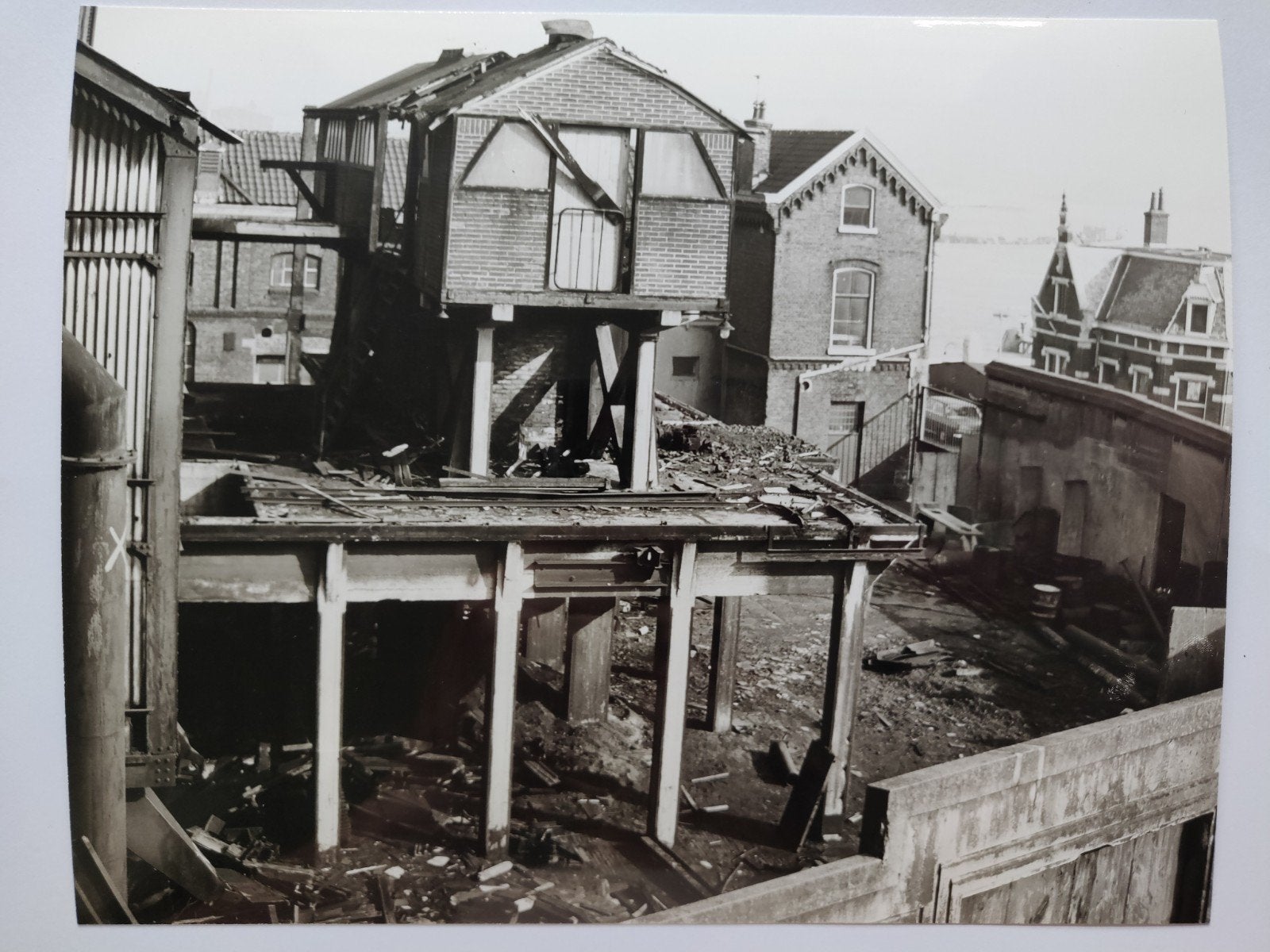 B547 Merwekade Gasfabriek Veerhuis 22x17, Ophalen of Verzenden, Voor 1940, Gebruikt, Overige onderwerpen
