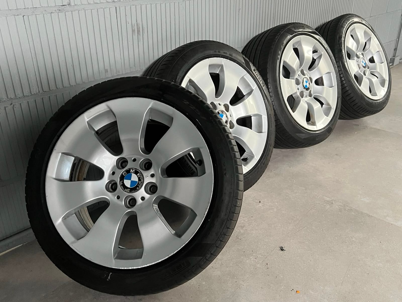 17 inch Orig. Bmw style 158 velgen 5X120 E90 E91 E92 E46, Ophalen, Gebruikt, Banden en Velgen, 17 inch
