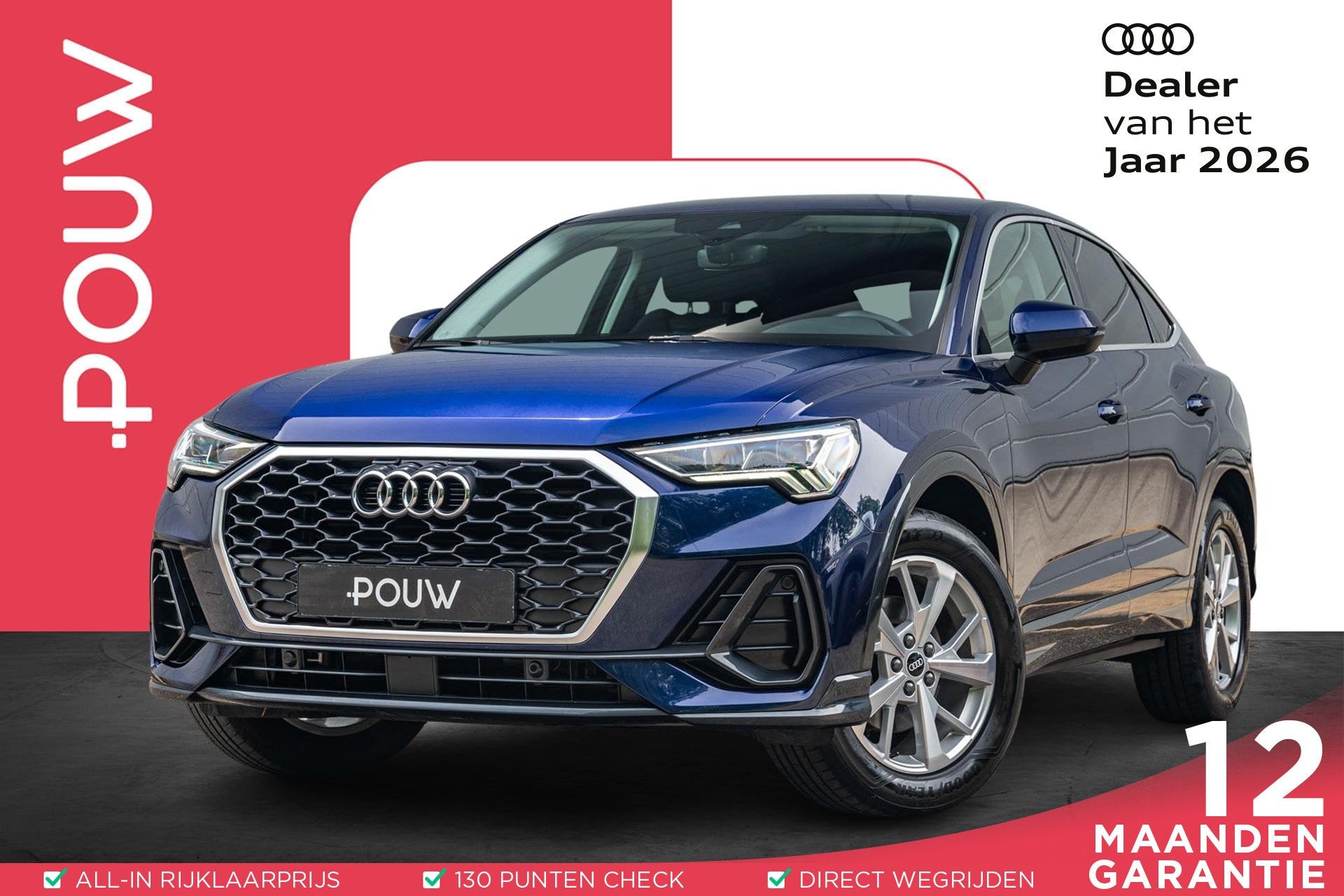 Audi Q3 Sportback 35 TFSI 150pk Advanced Edition | Achteruit, Auto's, Euro 6, 4 cilinders, 150 pk, Origineel Nederlands