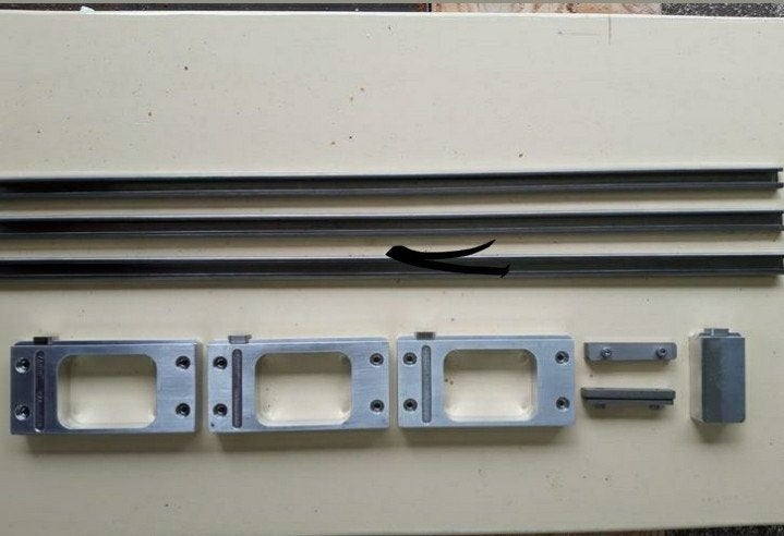 Nieuwe professionele scharnier freesmal 76mm RVS/Alu, Doe-het-zelf en Verbouw, Ophalen of Verzenden, Nieuw, Elektrisch, Bovenfrees