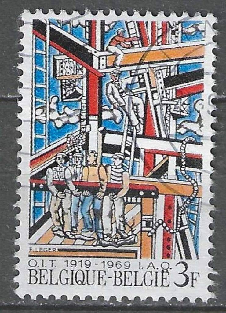 Belgie 1969 - Yvert/OBP 1497 - 50 jaar I.A.O. (ST), Verzenden, Gestempeld, Kunst