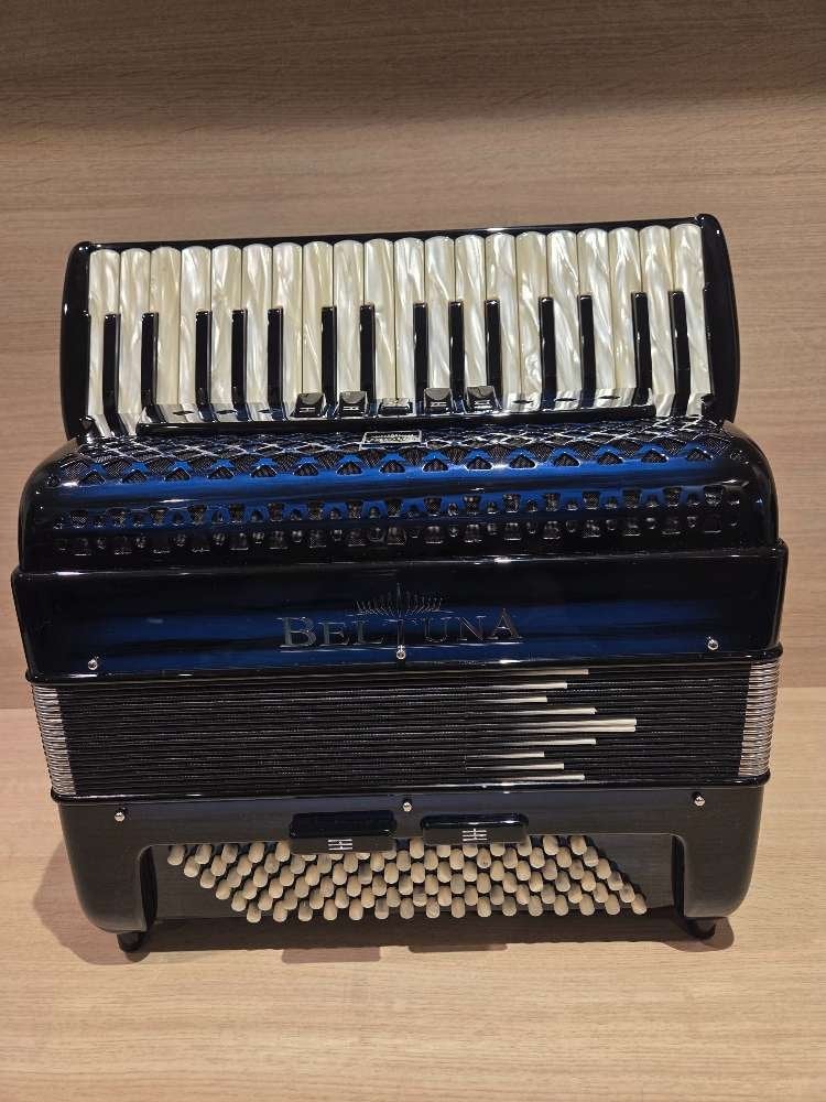 Beltuna Studio III 34/96M Luxe shadow colour blue accordeon, Overige merken, Beltuna@beltuna.com, 96-bas, Beltuna Accordions s.r.l.