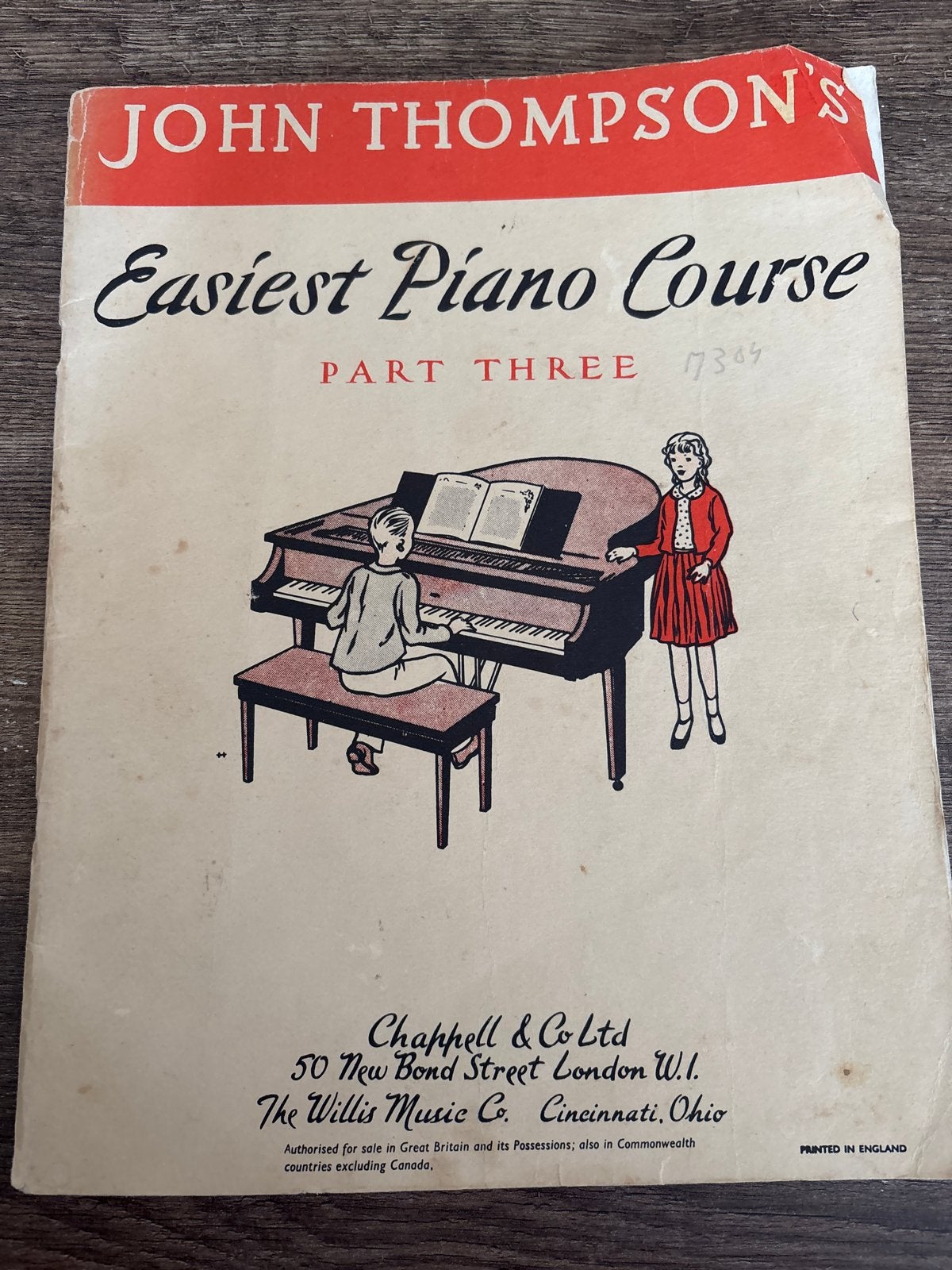 John Thompson's Easiest Piano Course - Deel 3, Gebruikt, Klassiek, Les of Cursus, Ophalen of Verzenden
