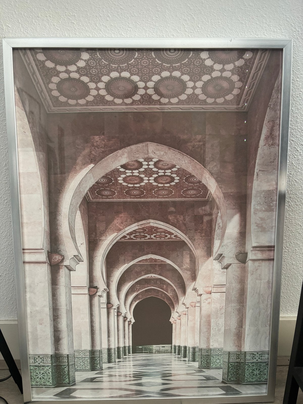 Mooie Marokkaanse gang print in lijst, Ophalen, 75 – 100, 50 tot 75 cm, Print