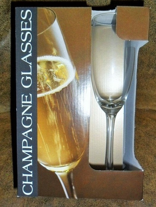Nieuwe Champagne Glazen Set - 18 CL, Ophalen of Verzenden, Nieuw, Overige typen