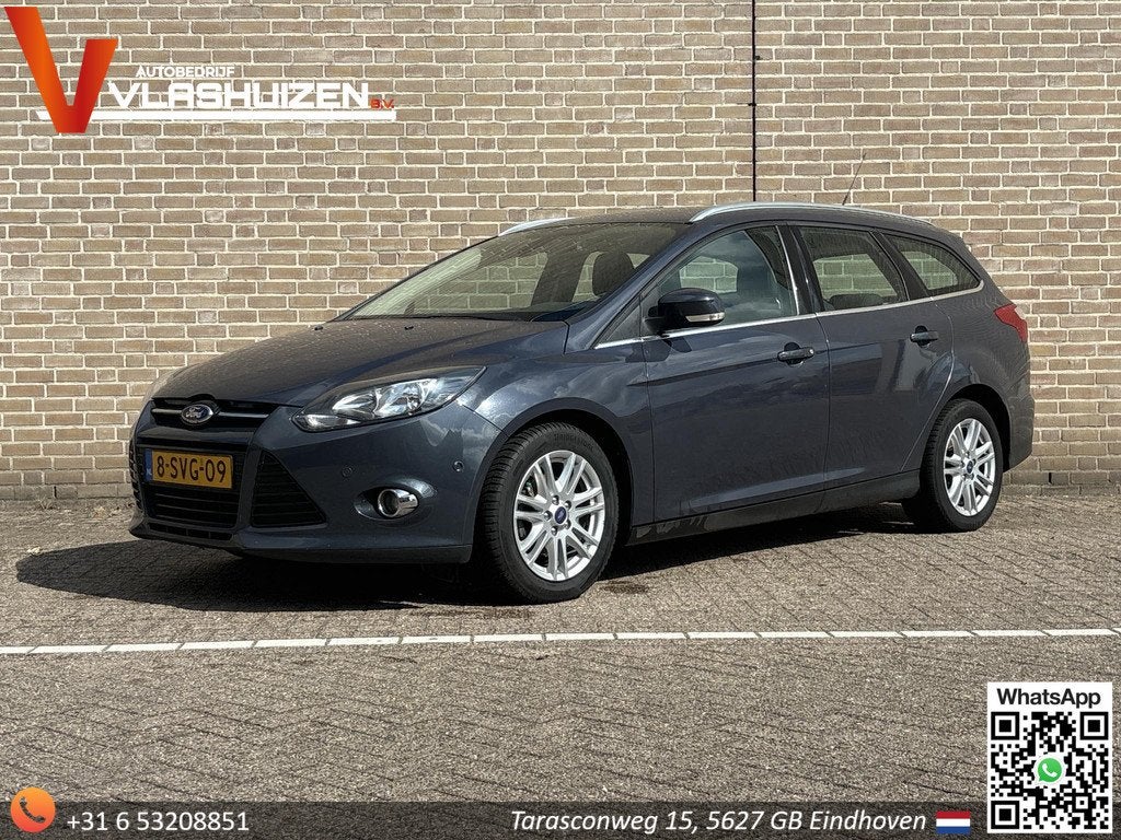 Ford Focus Wagon 1.6 TDCI ECOnetic Lease Titanium | APK 03-2, Auto's, Euro 5, Stof, Gebruikt, Zwart