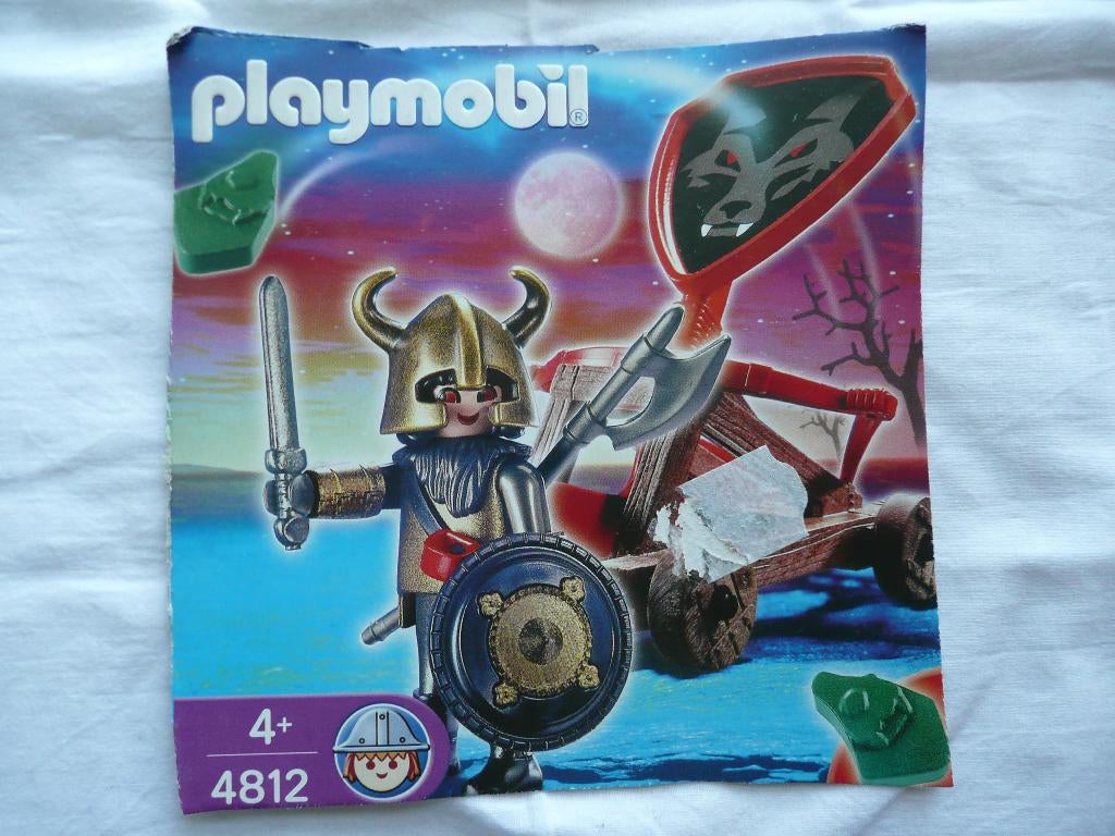 Playmobil katapult van de wolvenridders, Ophalen of Verzenden, Zo goed als nieuw, Complete set