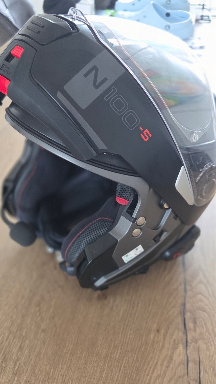 Nolan N100-5 Systeemhelm met N-Com B902 R intercom, Motoren, Kleding | Motorhelmen, Ophalen, M, Systeemhelm, Heren