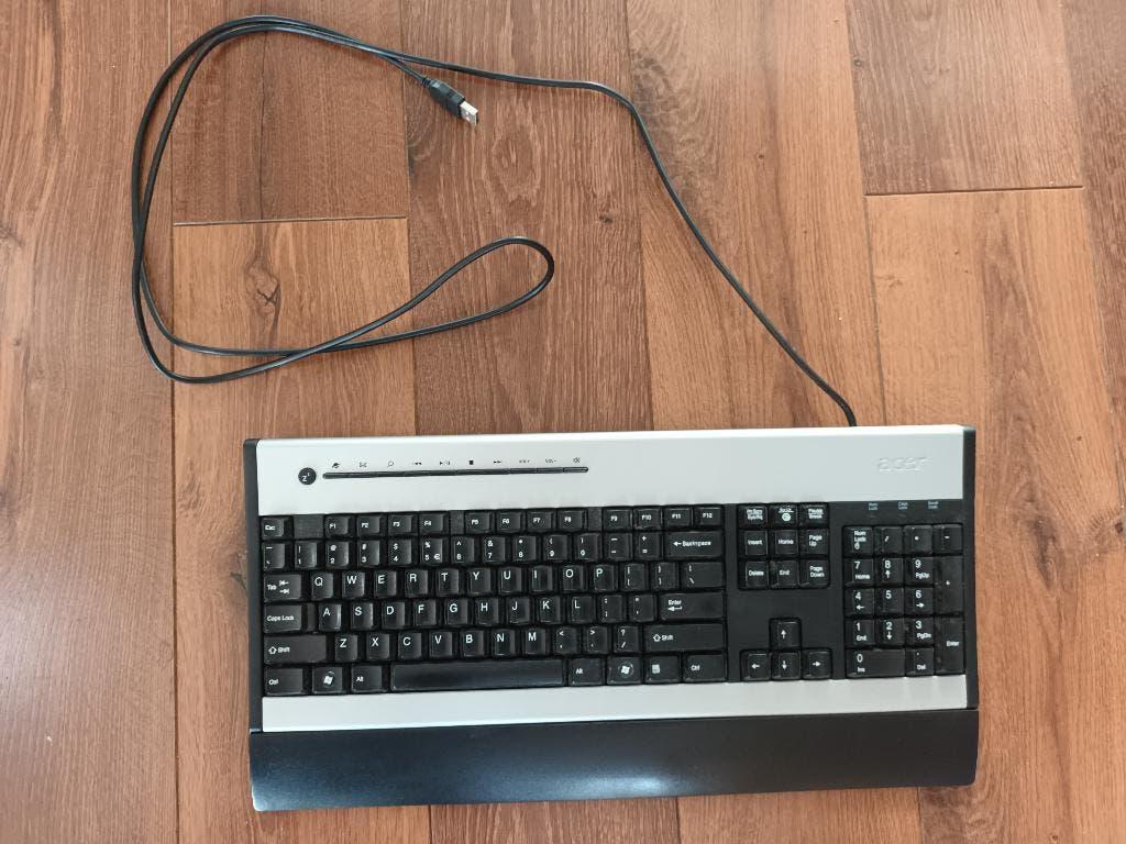 Acer qwerty toetsenbord SK-9610 wired bedraad met USB kabel, Gebruikt, Ophalen of Verzenden, Qwerty, Bedraad