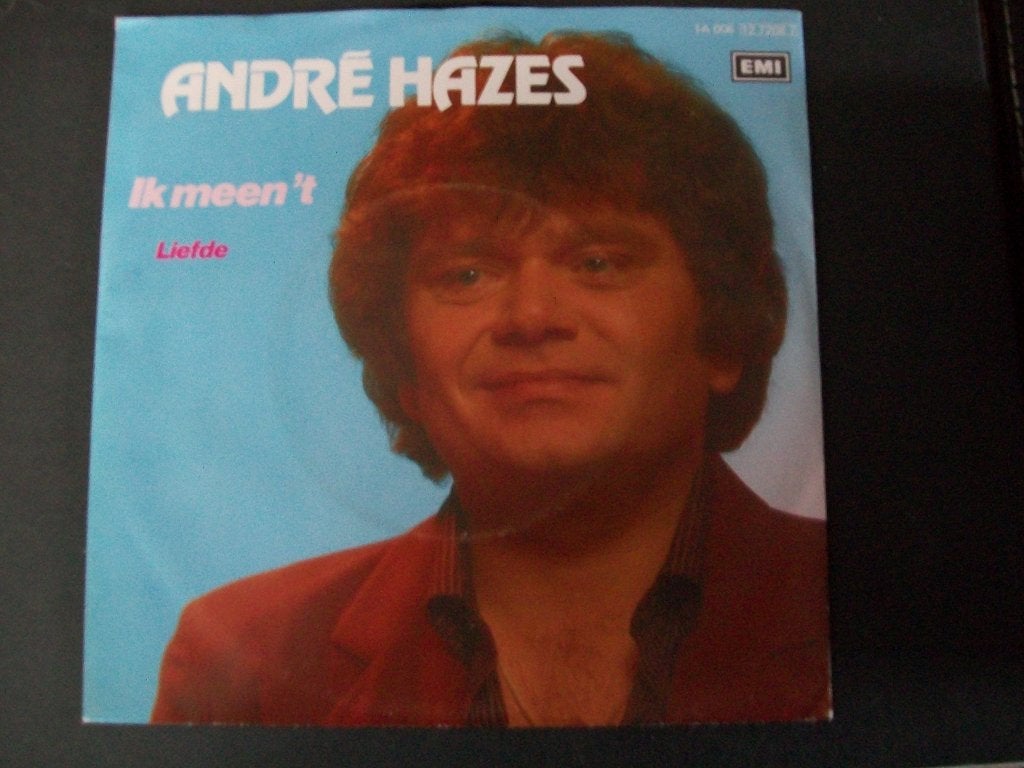 ANDRE HAZES met IK MEEN 'T (1984) in nieuwstaat, Cd's en Dvd's, Verzenden, 7 inch, Beschermende buitenhoes, Zo goed als nieuw