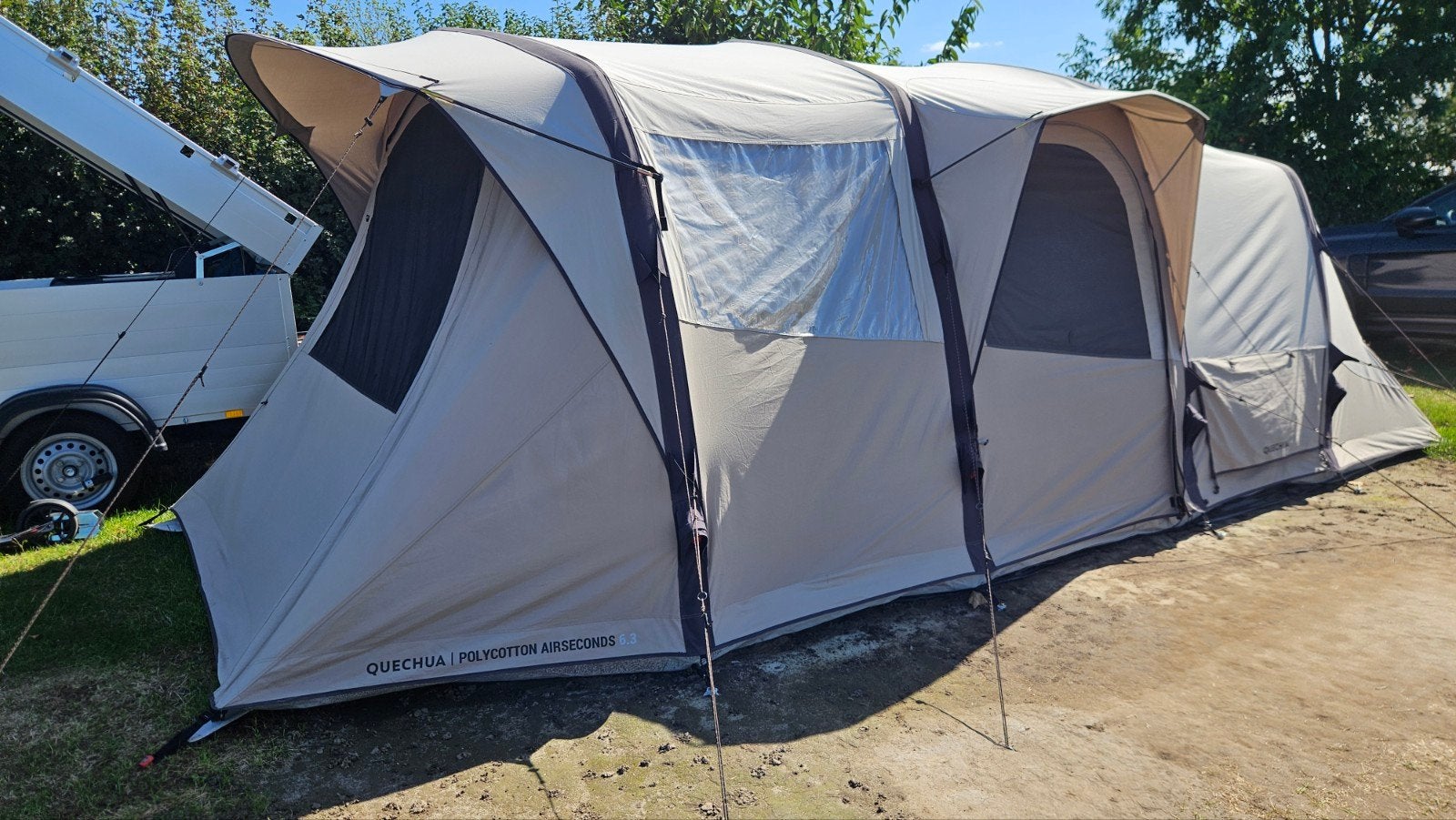 Quechua Fresh & Black Air Seconds 6.3 Polykatoen Tent, Ophalen, Zo goed als nieuw, Tot en met 6