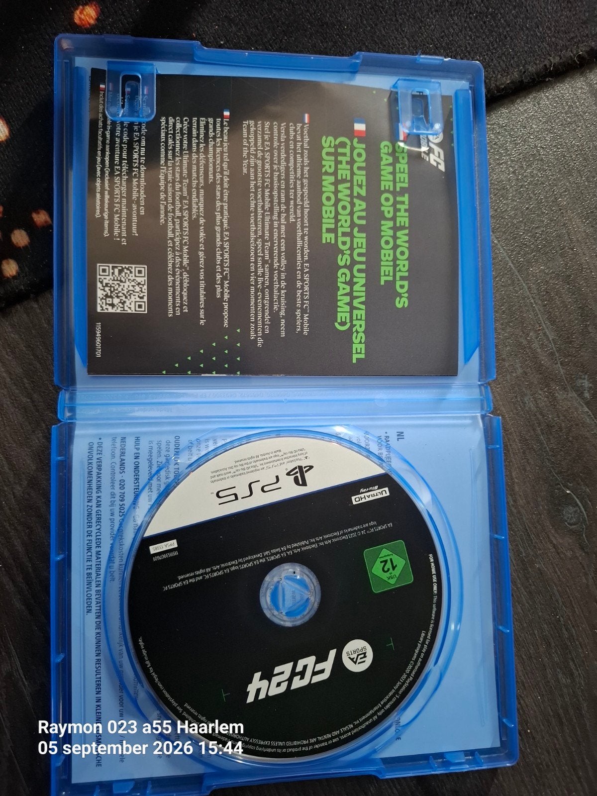 FC 2024 Met disc erbij voor de playstation 5, Spelcomputers en Games, Ophalen, 1 speler, Zo goed als nieuw, Vanaf 3 jaar
