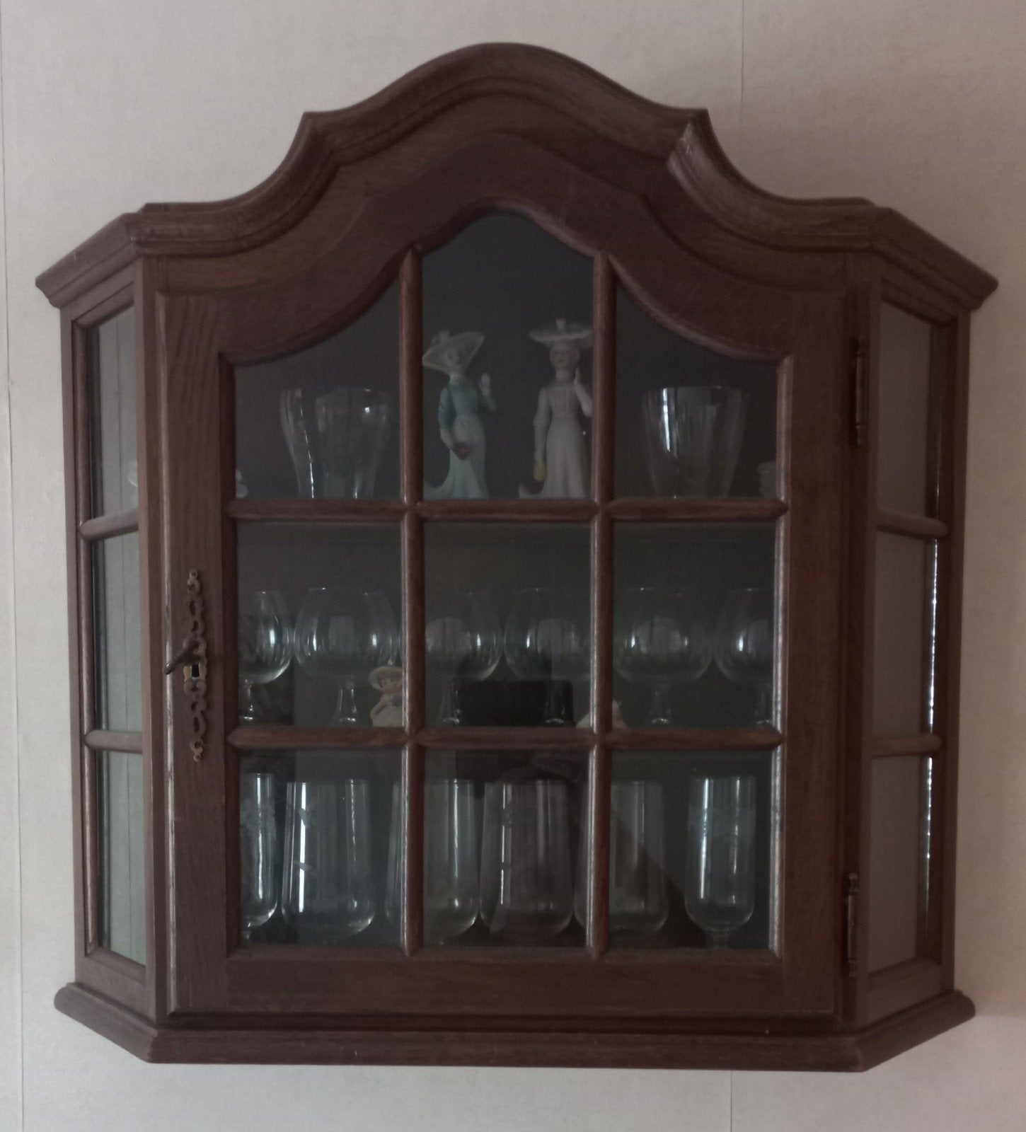 Eiken wandkastje, vintage/retro, Ophalen, 25 tot 50 cm, 50 tot 100 cm, Minder dan 100 cm