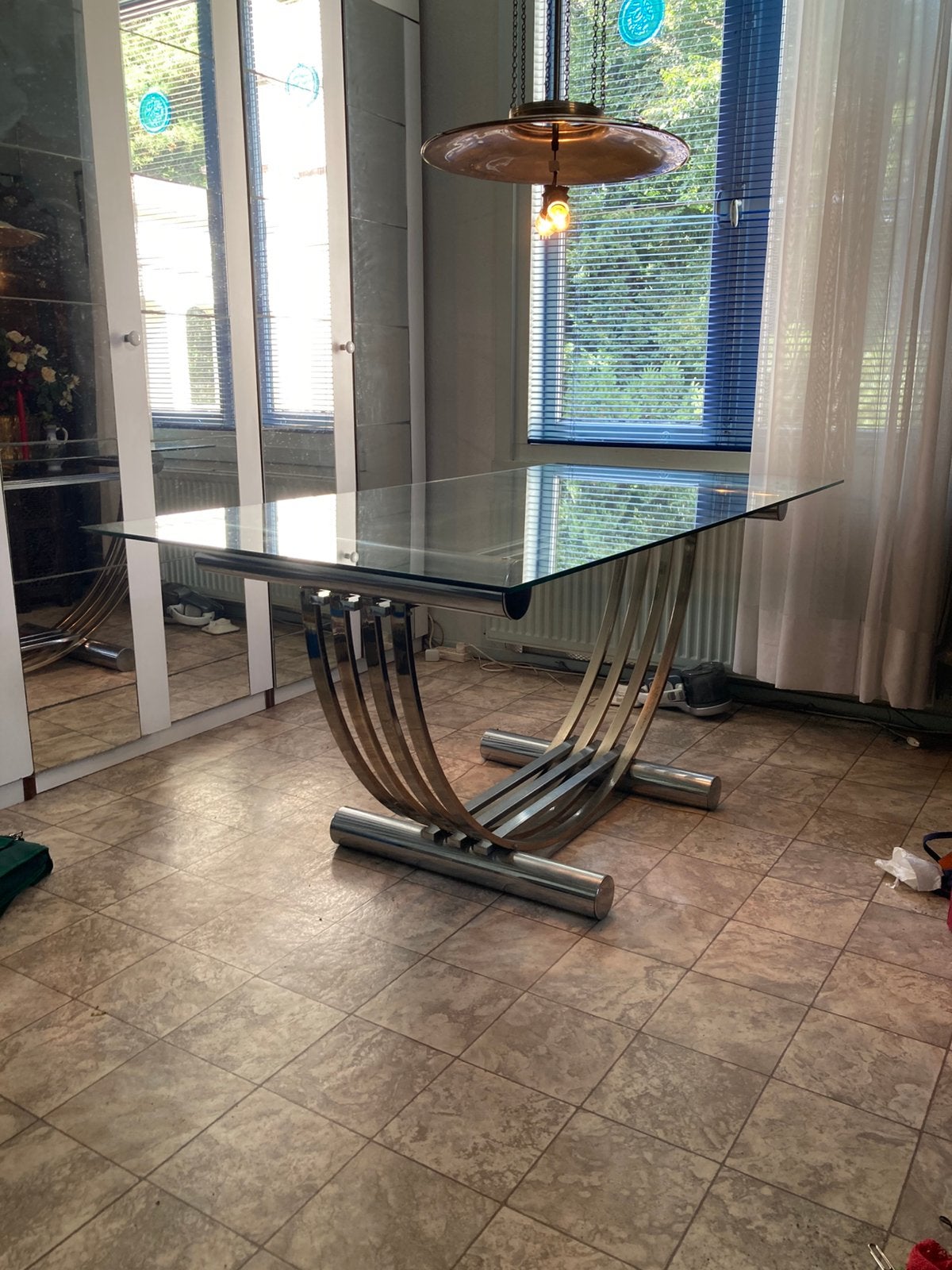 Design eettafel, Zo goed als nieuw, 150 tot 200 cm, Rechthoekig, 50 tot 100 cm