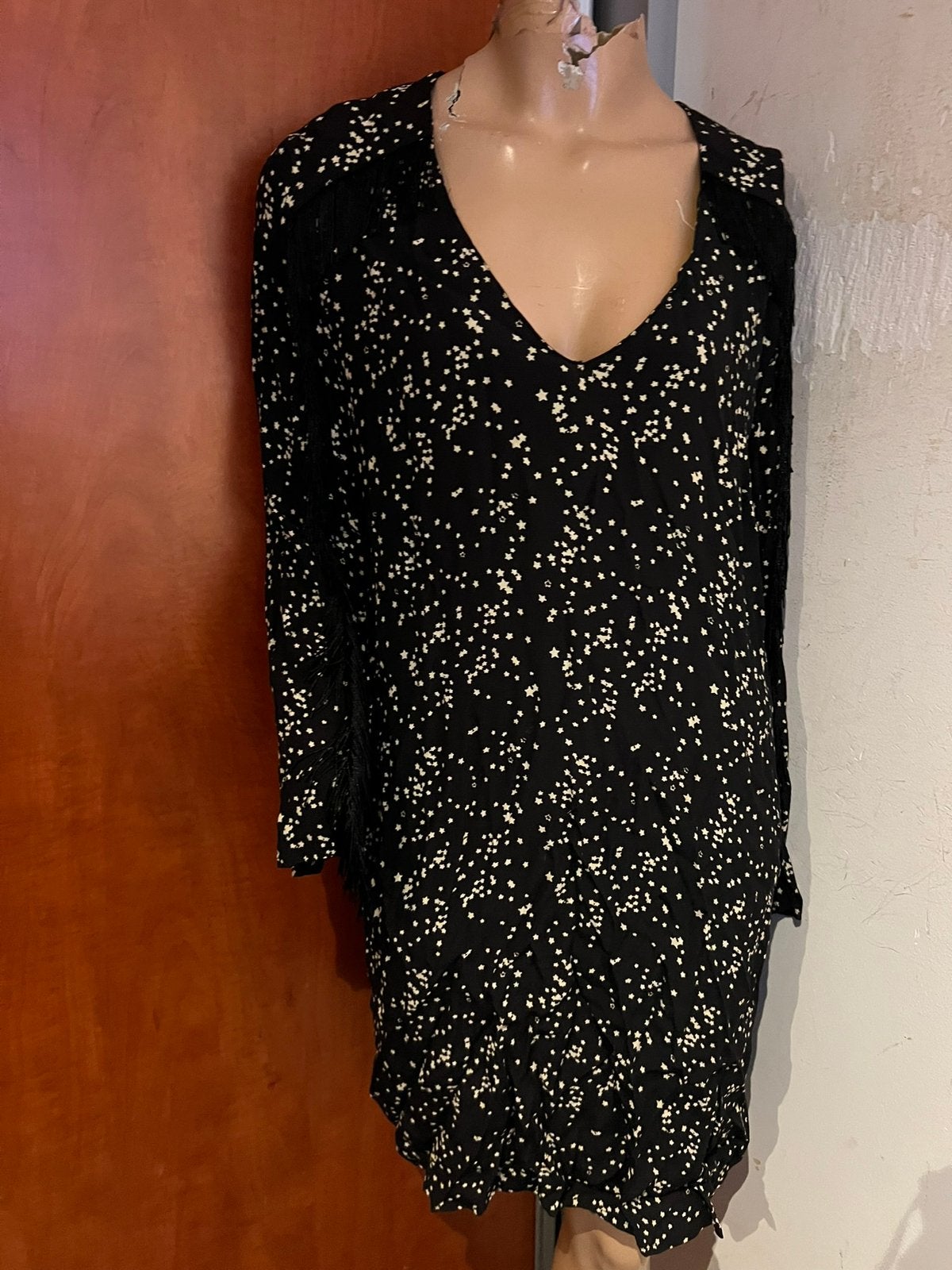 SCOTCH&SODA Jurk met franje maat m 3 origineel nieuw, Maat 38/40 (M), Zwart, Scotch & Soda, Ophalen of Verzenden