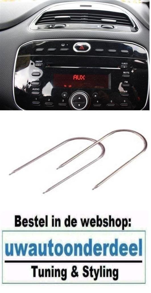 Radio Cd Demontage Sleutel Tool Beugel Gereedschap Aux Fiat, Auto diversen, Tuning en Styling, Verzenden