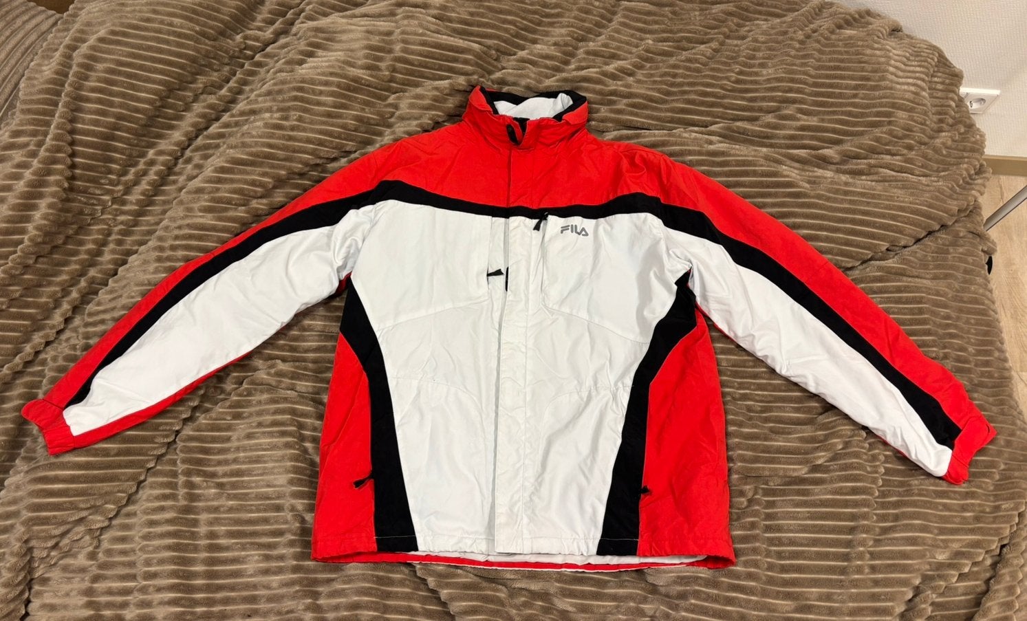 Vintage official Supplier Italian Ski team jas Fila maat XL., Ophalen of Verzenden, Zo goed als nieuw, Maat 56/58 (XL), Wit
