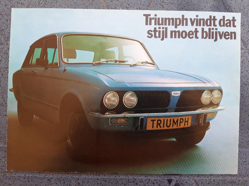 folder Triumph Dolomite, Boeken, Auto's | Folders en Tijdschriften, Ophalen of Verzenden, Zo goed als nieuw, Overige merken, Triumph